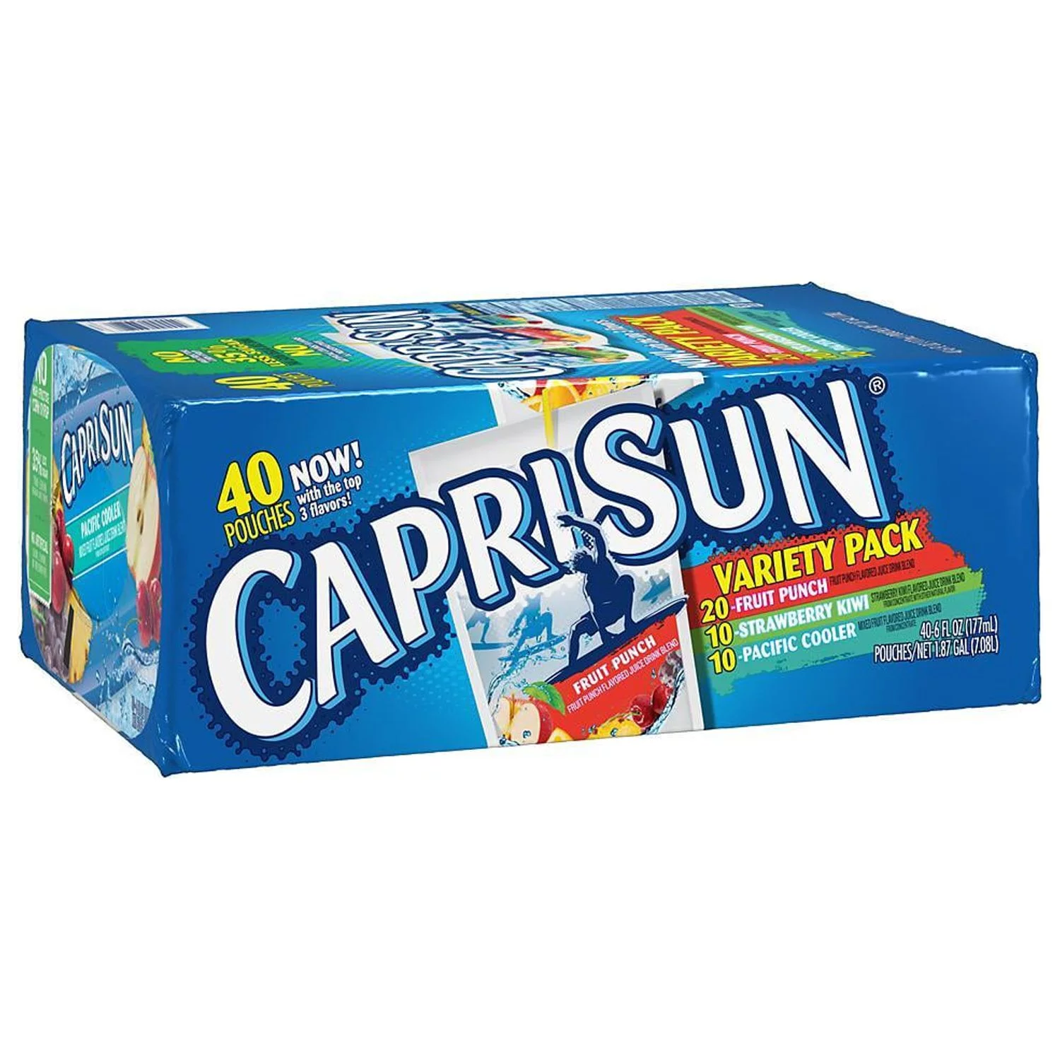 Capri Sun Juice, Variety Pack, 6 fl oz, 40-count