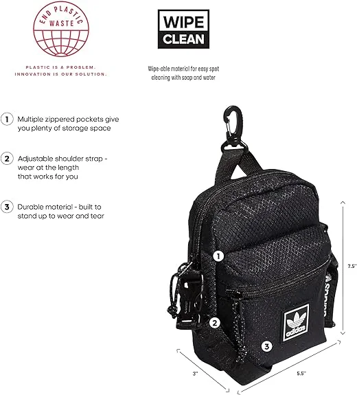 adidas Originals Utility Festival 2.0 Crossbody Bag One Size Black