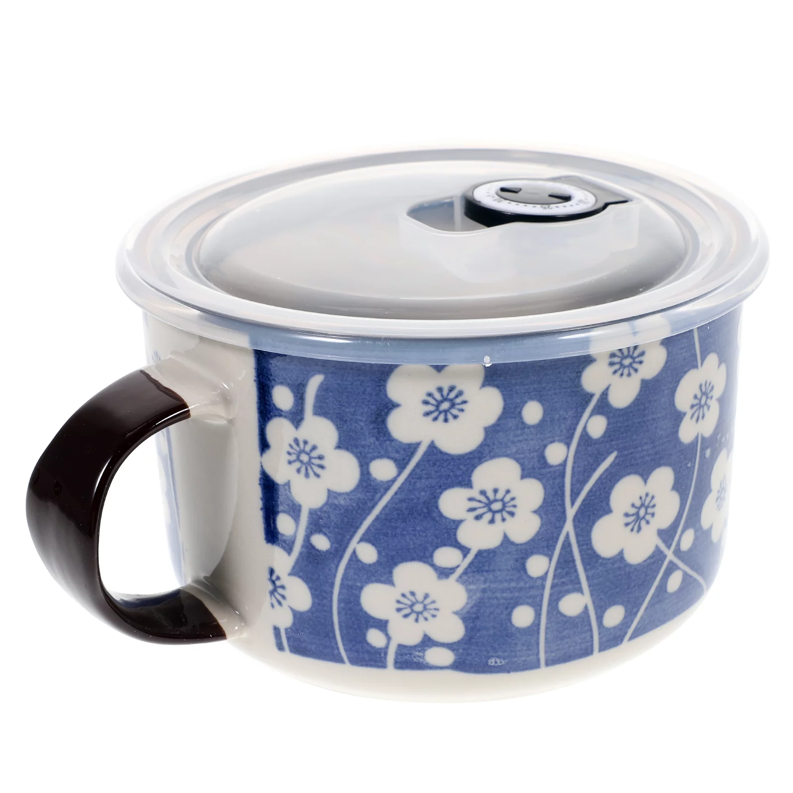 1 Set of Ceramic Instant Noodle Bowl Ramen Bowl Japanese Style Noodle Bowl Food Serving Bowl with Lid