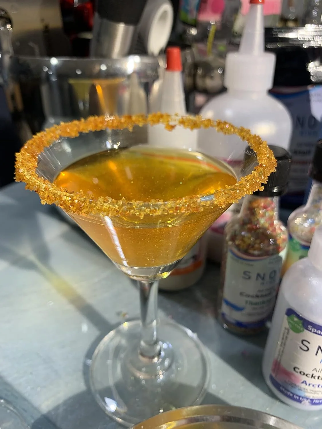 Snowy River Orange Cocktail Rimmer - Kosher Certified Natural Orange Colored Cocktail Sugar (5Lb)