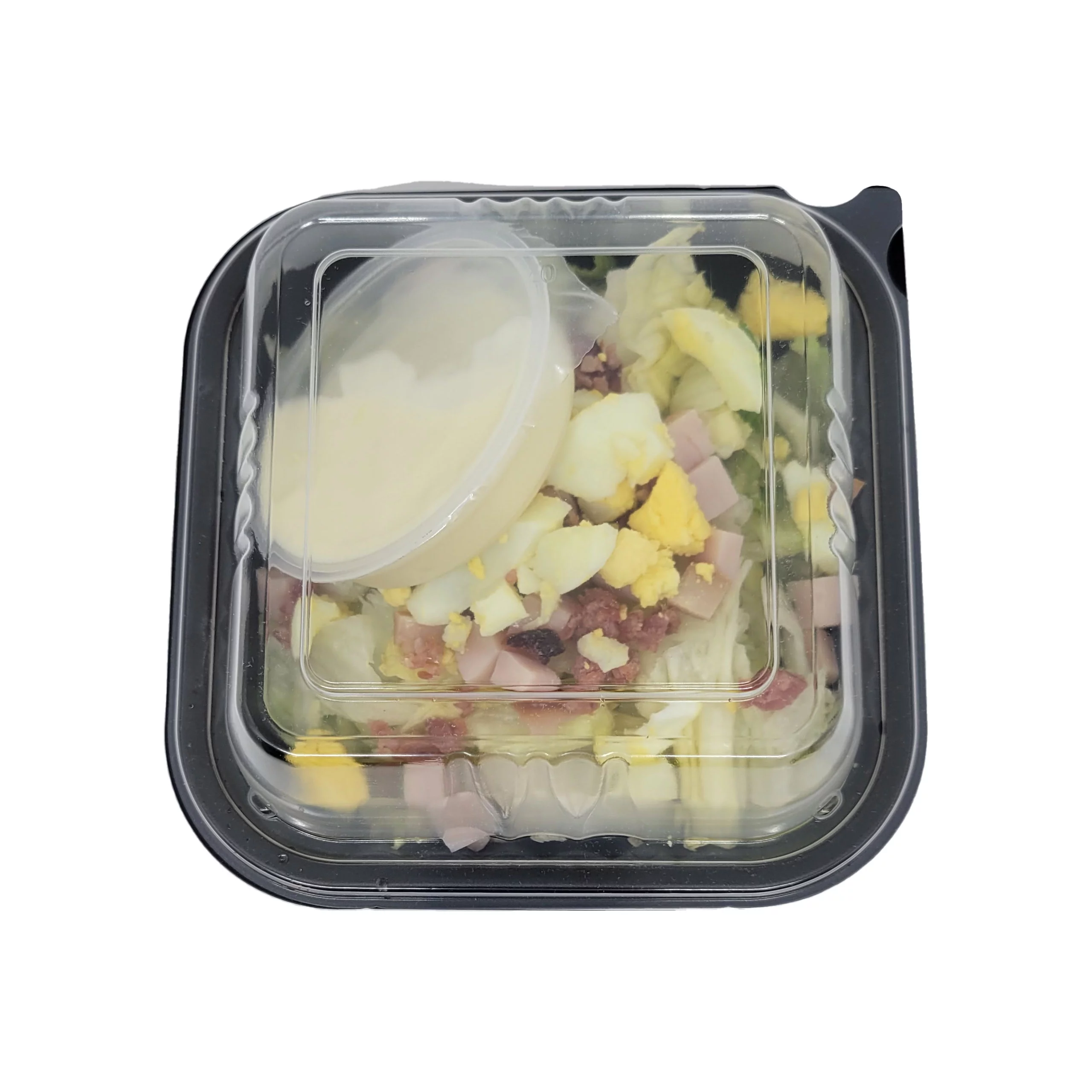 [320 Sets] PP Pebble Box Serving Tray with Lid, Food Container (6x6 1 Compartment)