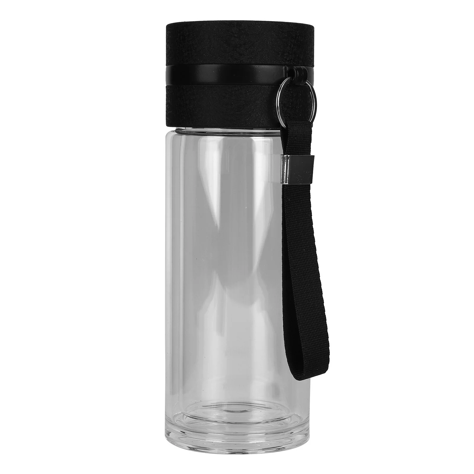 Glass Bottle Pratical Double Wall Bottle Double Layer Water Bottle Clear Tea Separation Bottle