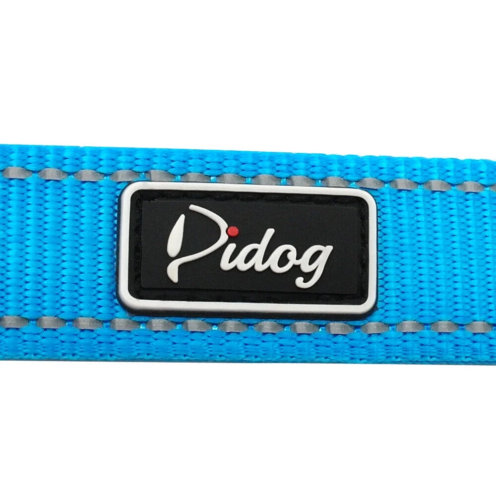 4ft Reflective Nylon Dog Leash with 2 Dual Handles Traffic Control Walking Leads