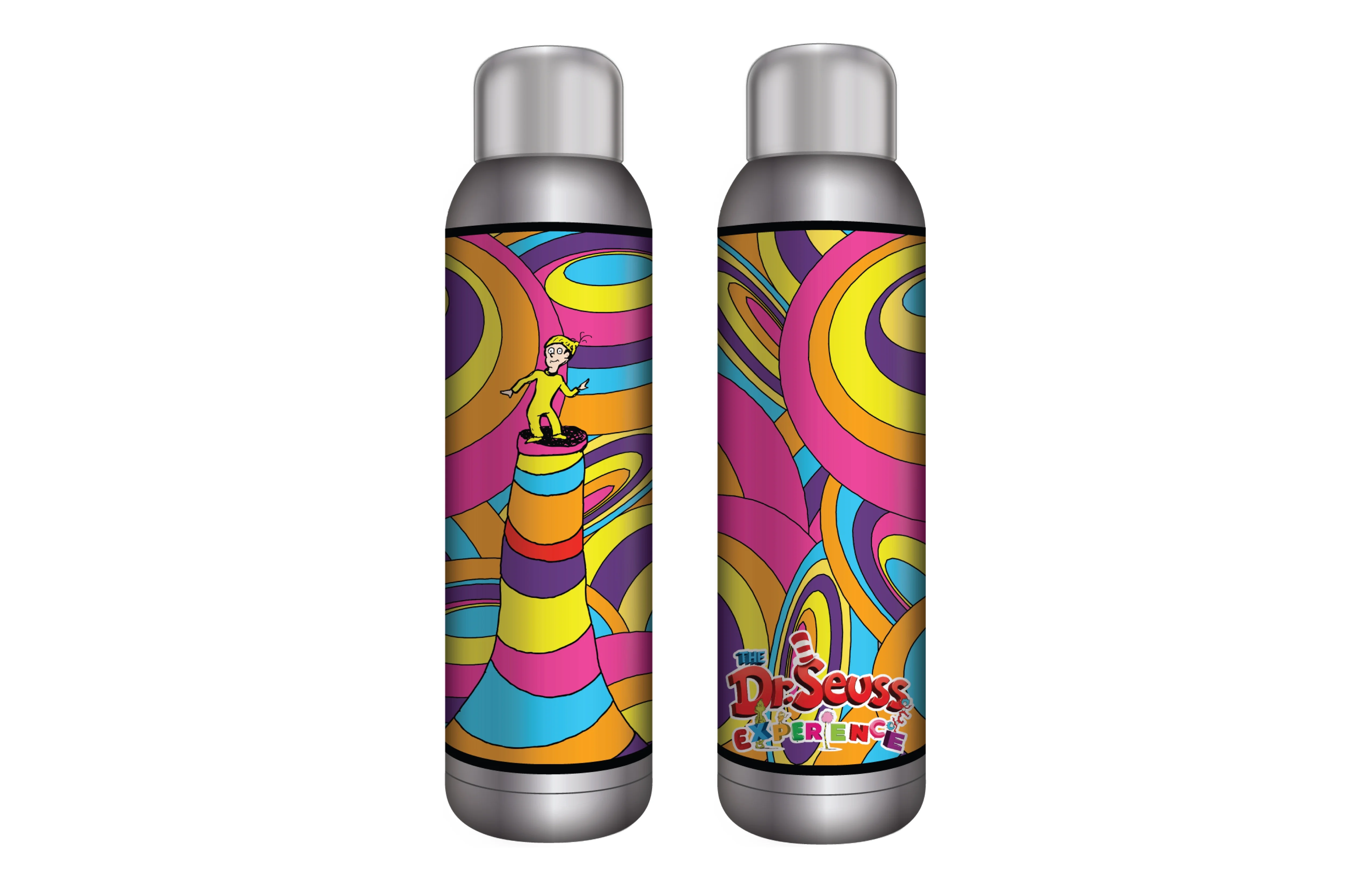 Dr. Seuss Experience Multi-Color UV Print Design 22 Oz. Stainless Steel Water Bottle