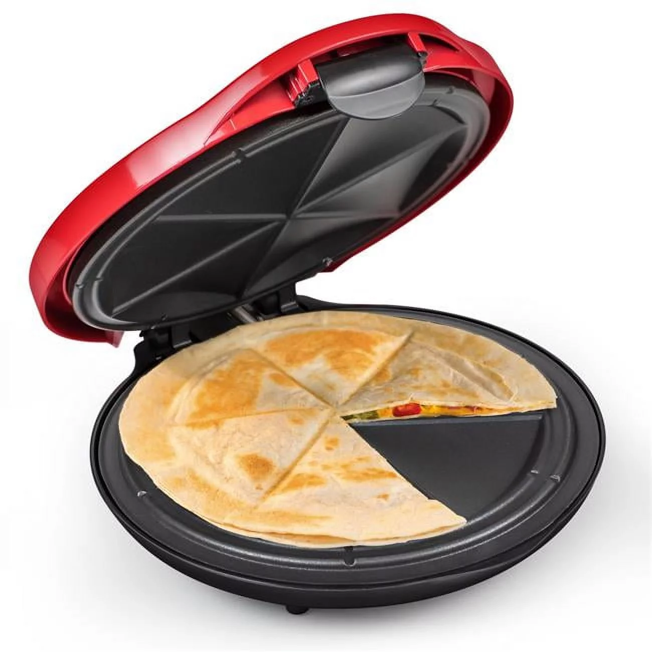 Taco Tuesday 10 In. Electric Quesadilla Maker - Red