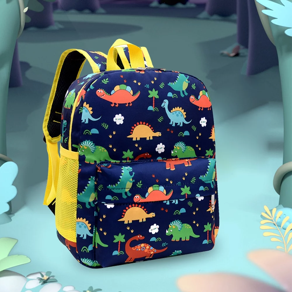VATENIC Kids Backpack Cute Preschool Toddler Schoolbag Waterproof Dinosaur Backpack Travel Rucksack for Boys Girls Navy Blue
