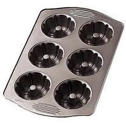 Wilton Excelle Elite Mini Fluted Bundt Pan-6 Cavity 4