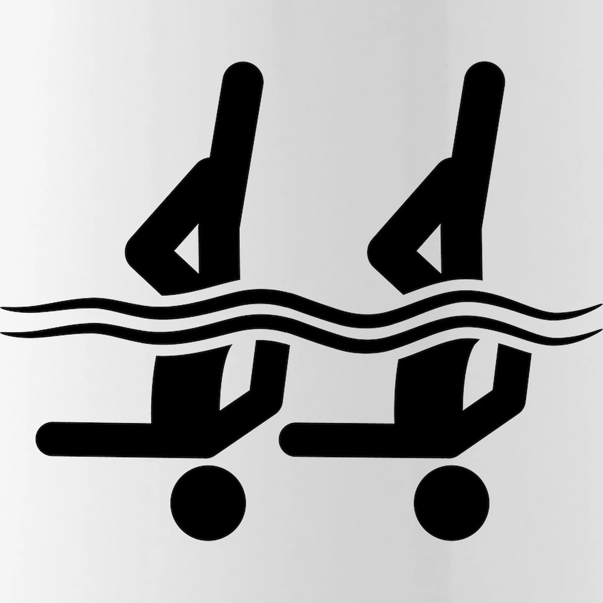 CafePress - Synchronized Swimming Stainless Water Bottle 1 - Stainless Steel Water Bottle, Sports Bottle, 1.0L