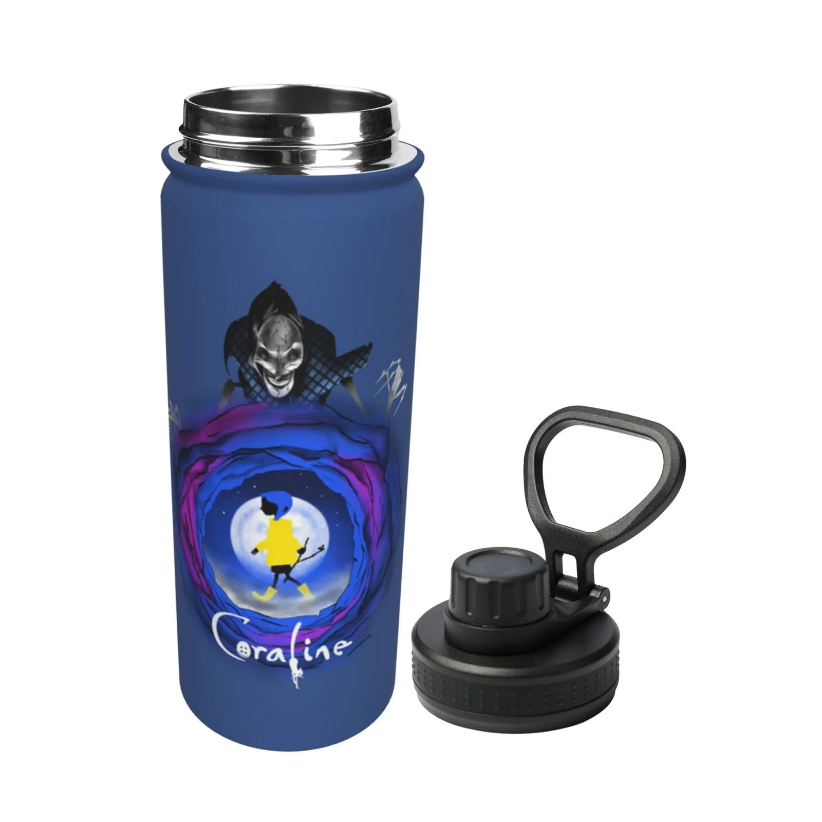 Other Mother Coraline Unisex Sports Insulated Water Bottles Kettle Stainless Steel Portable Cup 18OZ For School Travel Gym Running