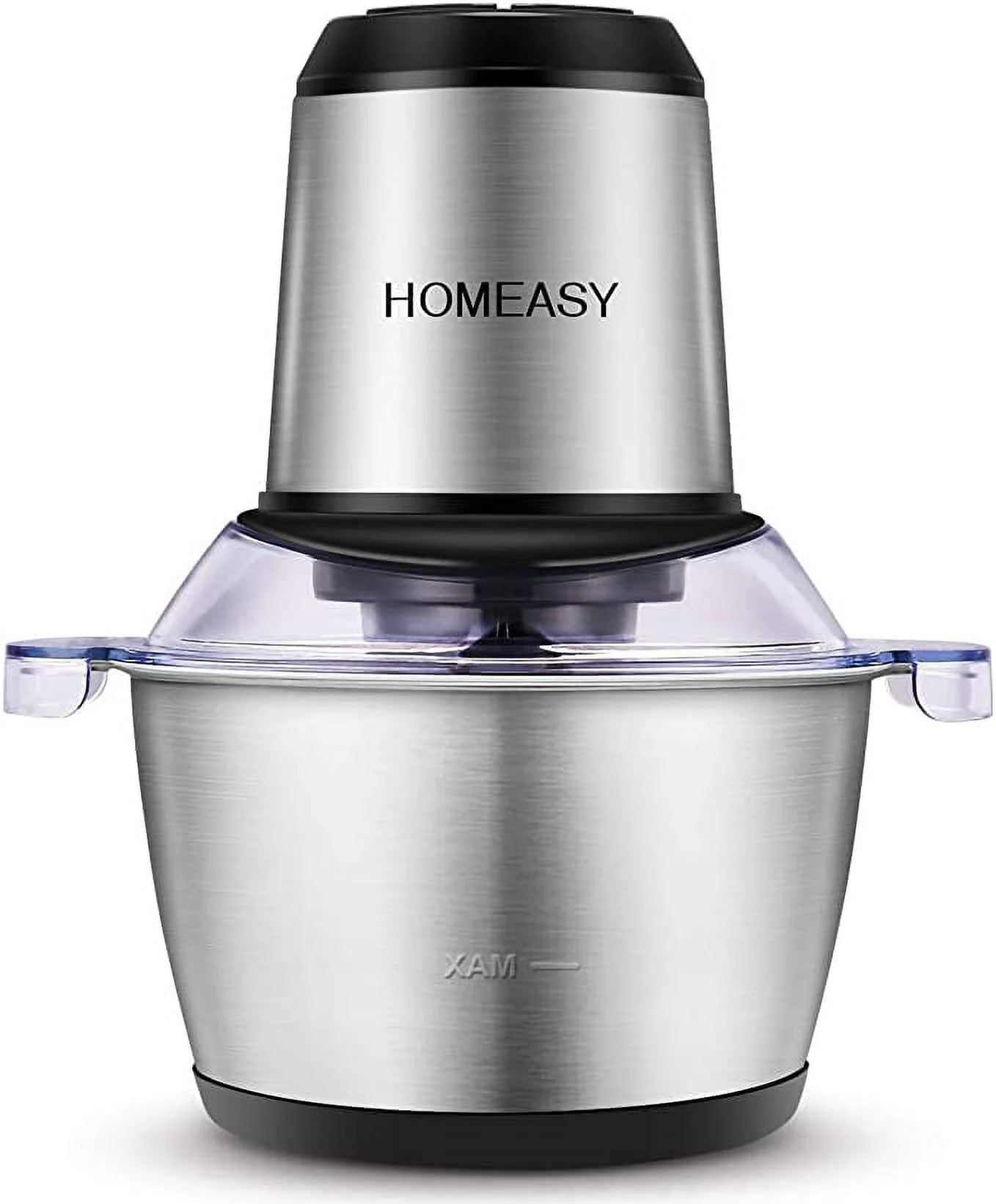 HOMEASY Meat Grinder Electric, Food Processor 2L Stainless Steel Meat Blender Food Chopper for Meat, Vegetables, Fruits and Nuts with 4 Sharp Blades, 350W, 8 Cups, 110V