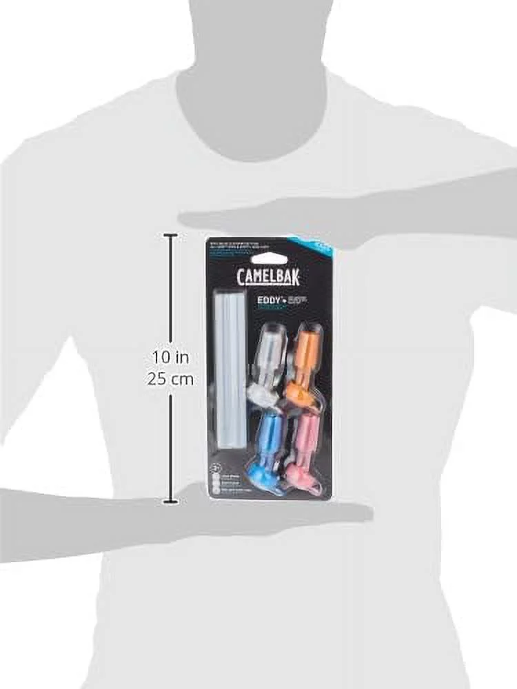 CamelBak eddy+ Kids 4-pack, Bite Valve & Straws, Multi Color
