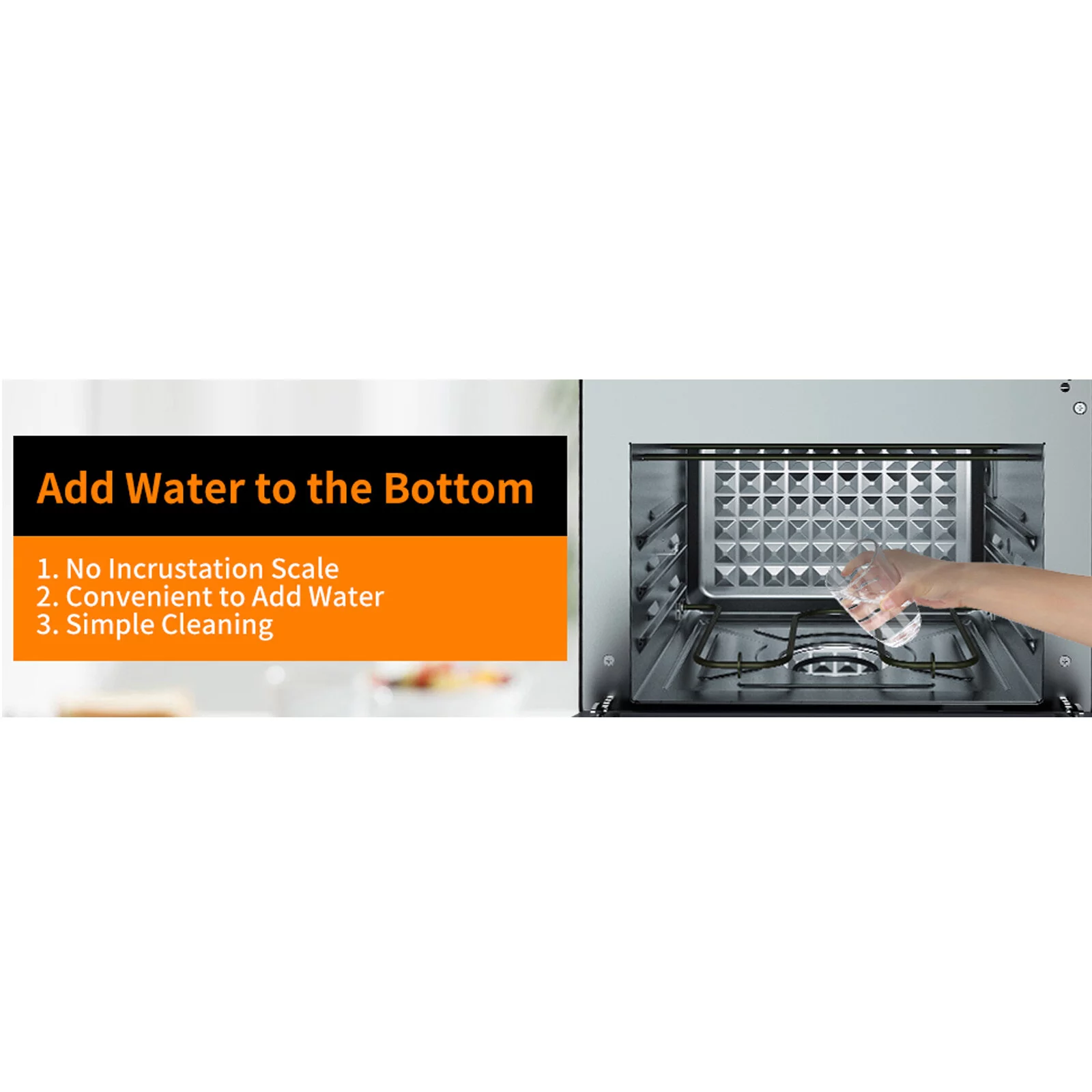 CoSoTower Air Fryer Toaster Oven, Multi Functional Steam Air Fryer Oven with 6 accessories 50 preset menus Black Stainless Steel 26 QT Large capacity 3-layer design, Black