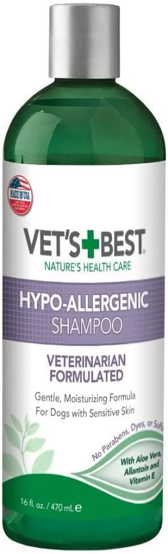 Vets Best Hypo-Allergenic Shampoo for Dogs [Dog, Shampoos Regular] 16 oz