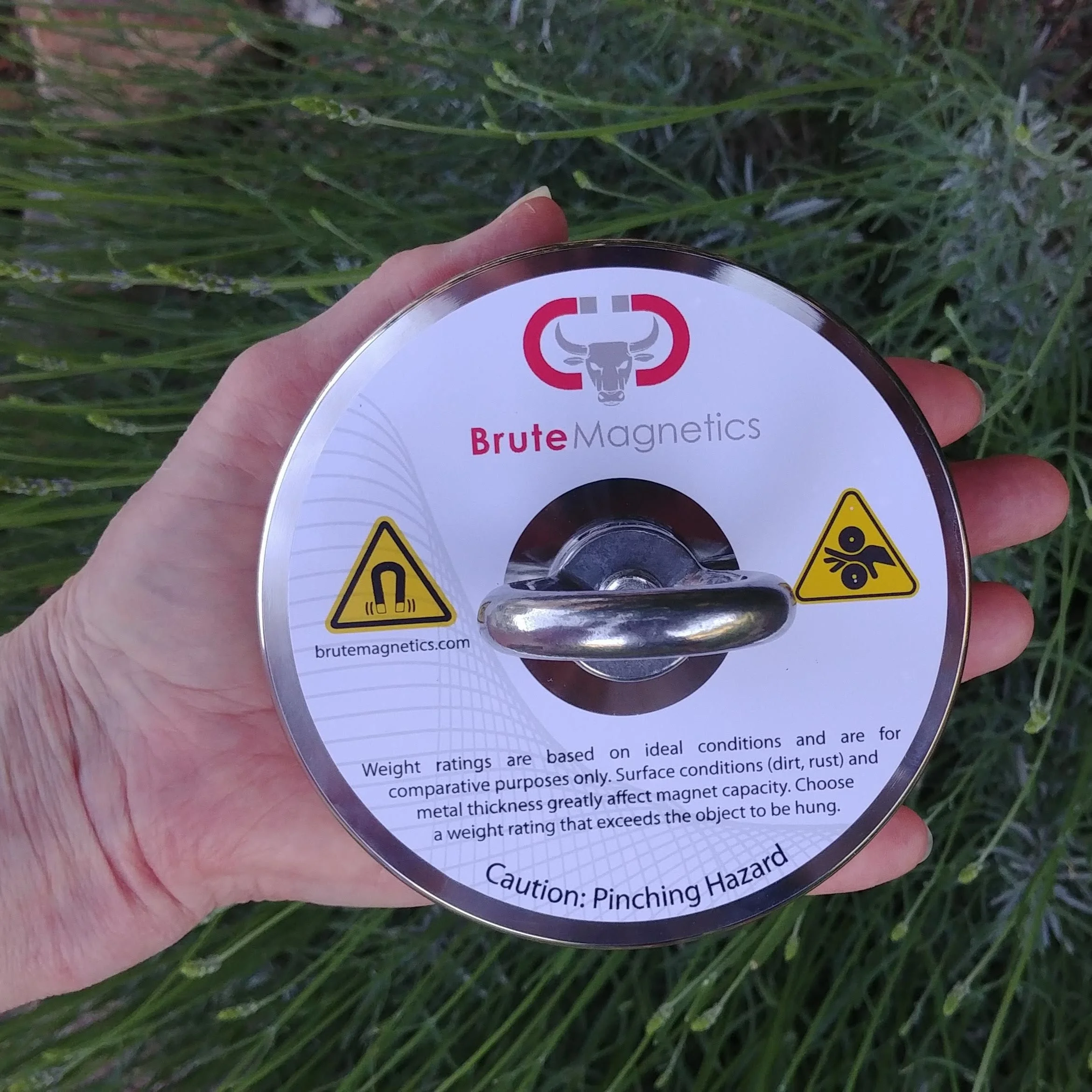 Brute Magnetics, 1200 lb Single Sided Fishing Magnet