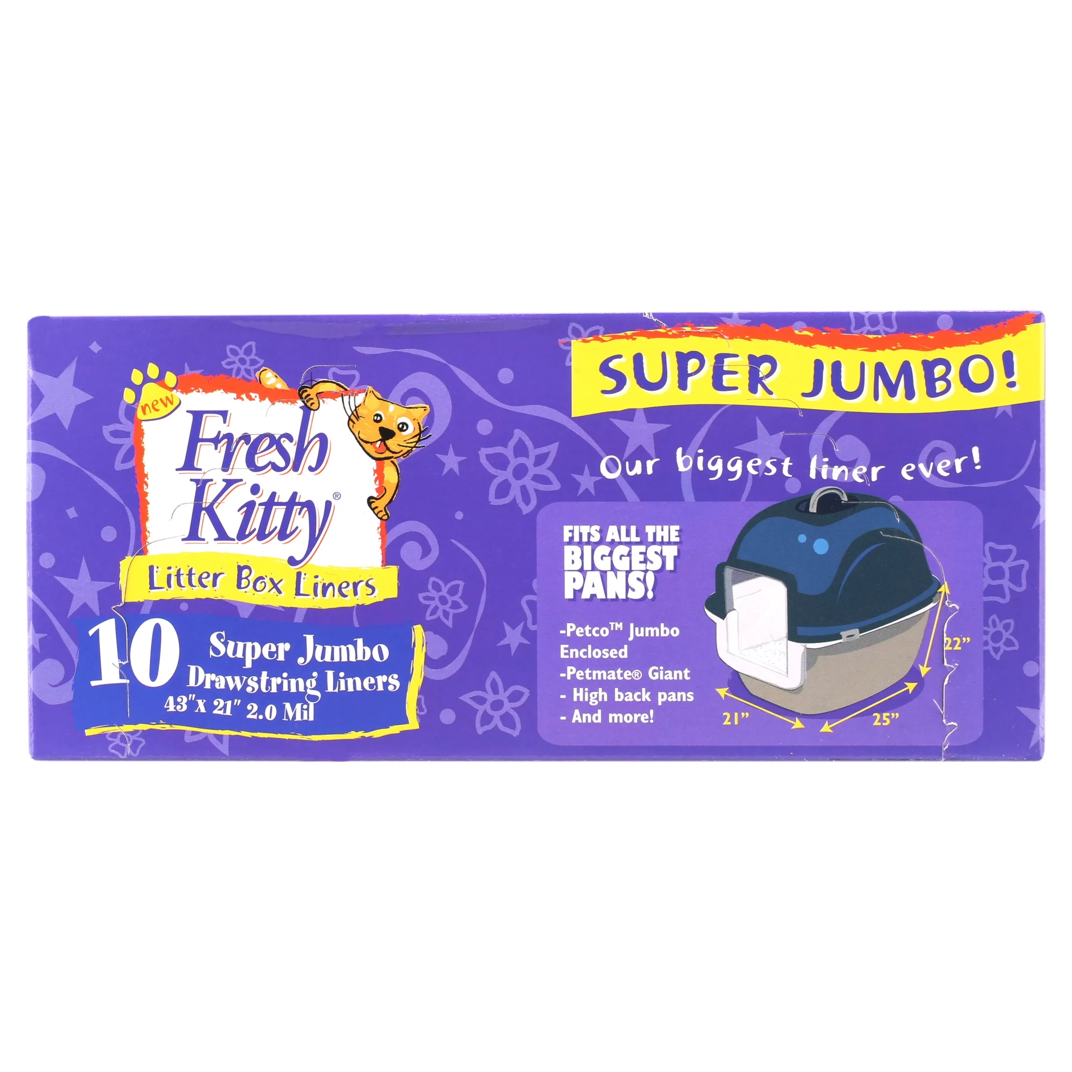 Fresh Kitty 10 ct Super Jumbo Liners 2 mil