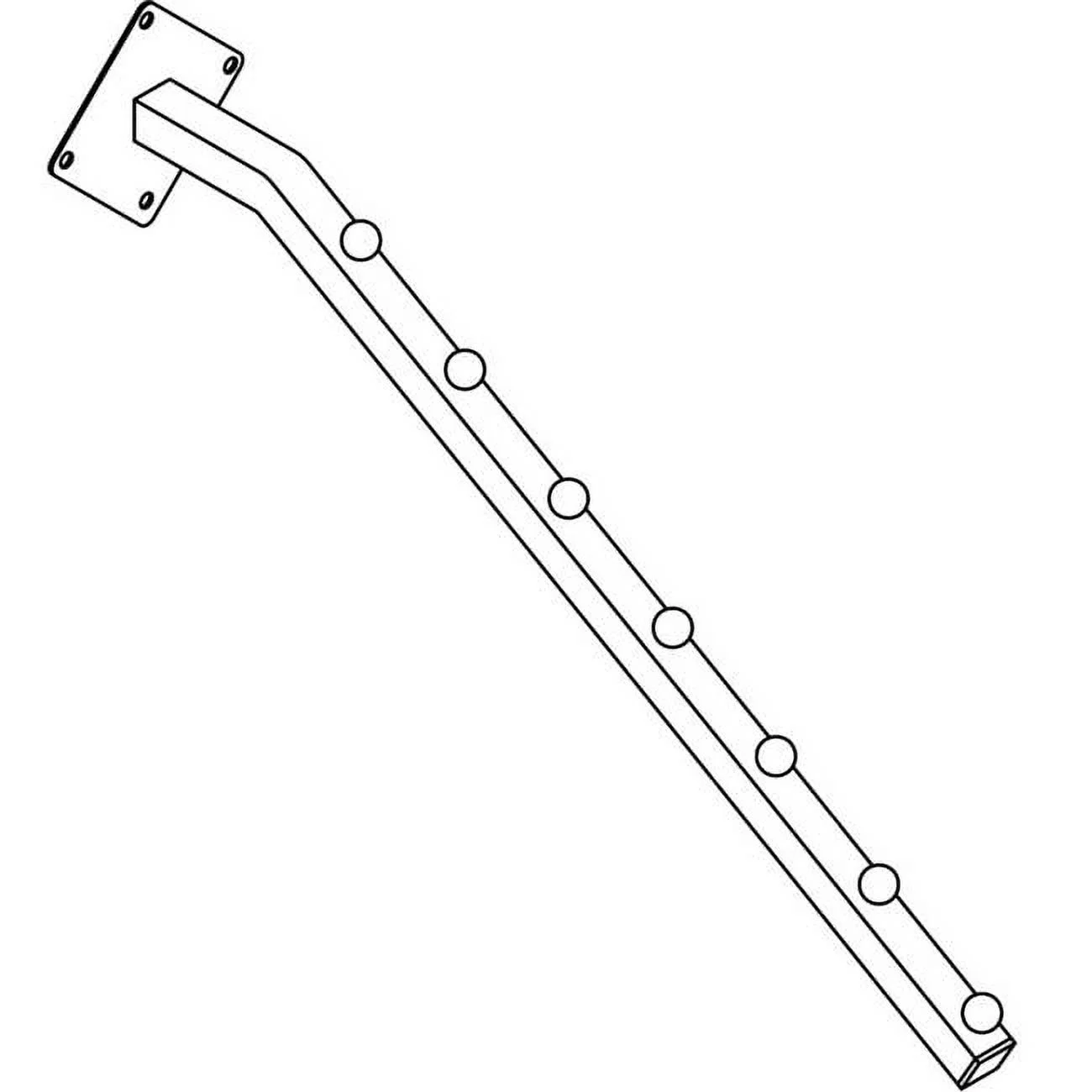 TB-7B-CH 7-Ball Waterfall for 18 in. Square Tubing