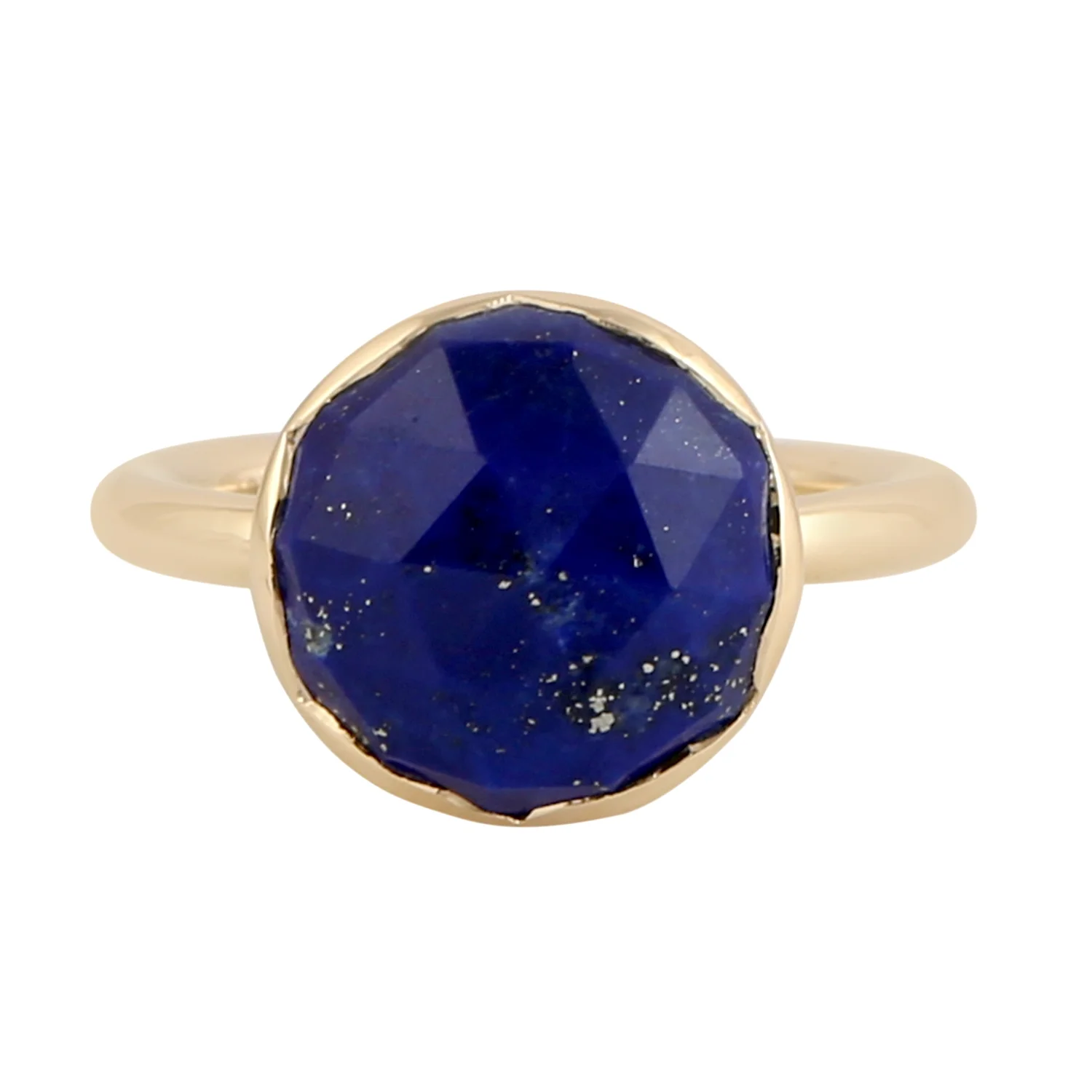 Lapis Lazuli Vintage Ring With Yellow Gold Plated 925 Silver Ring Handmade Jewelry Gift
