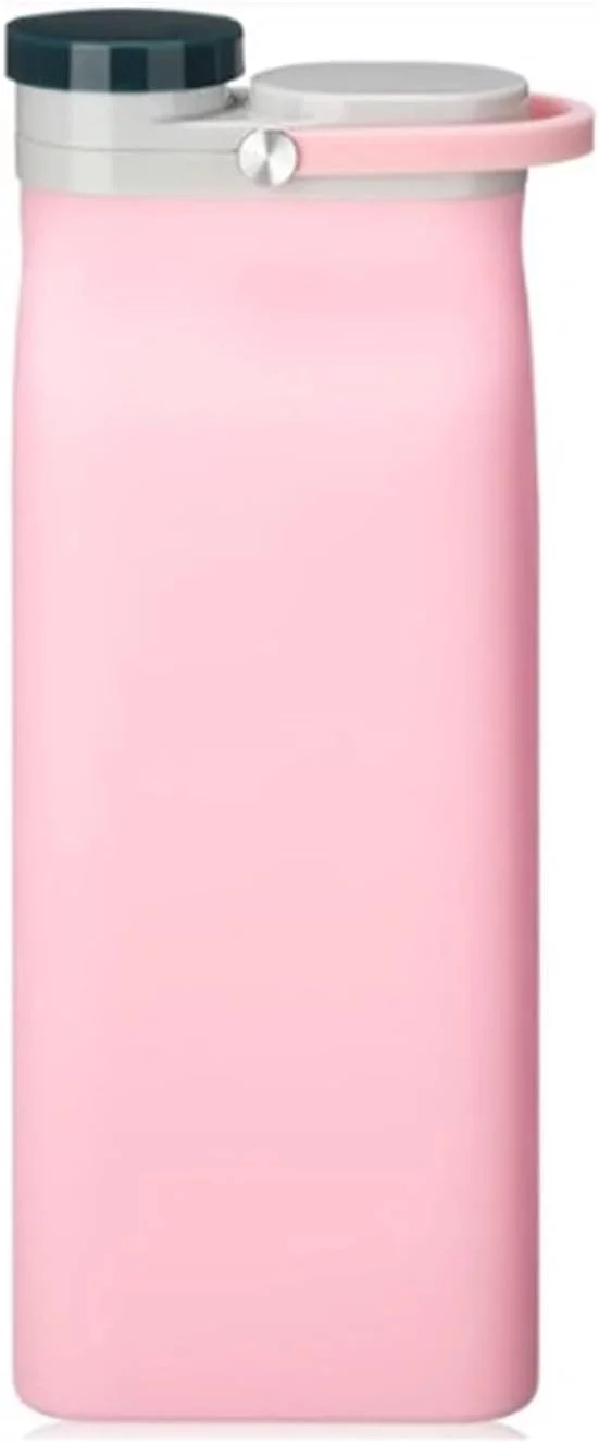 Portable Kettle Sports Water Bottles Outdoorsy Squeeze Water Bag Water Drinking Bottle Collapsible Water Bottles Travel Water Bottle Water bottle (Color : Pink, Size : 600ml)