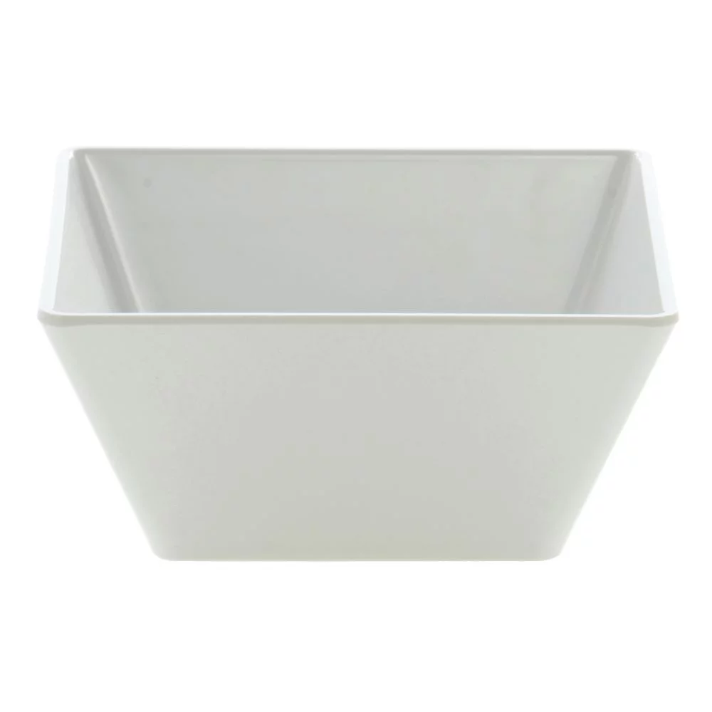 HUBERT® Square Servinn Bowl White Melamine Bowl 9 1/2