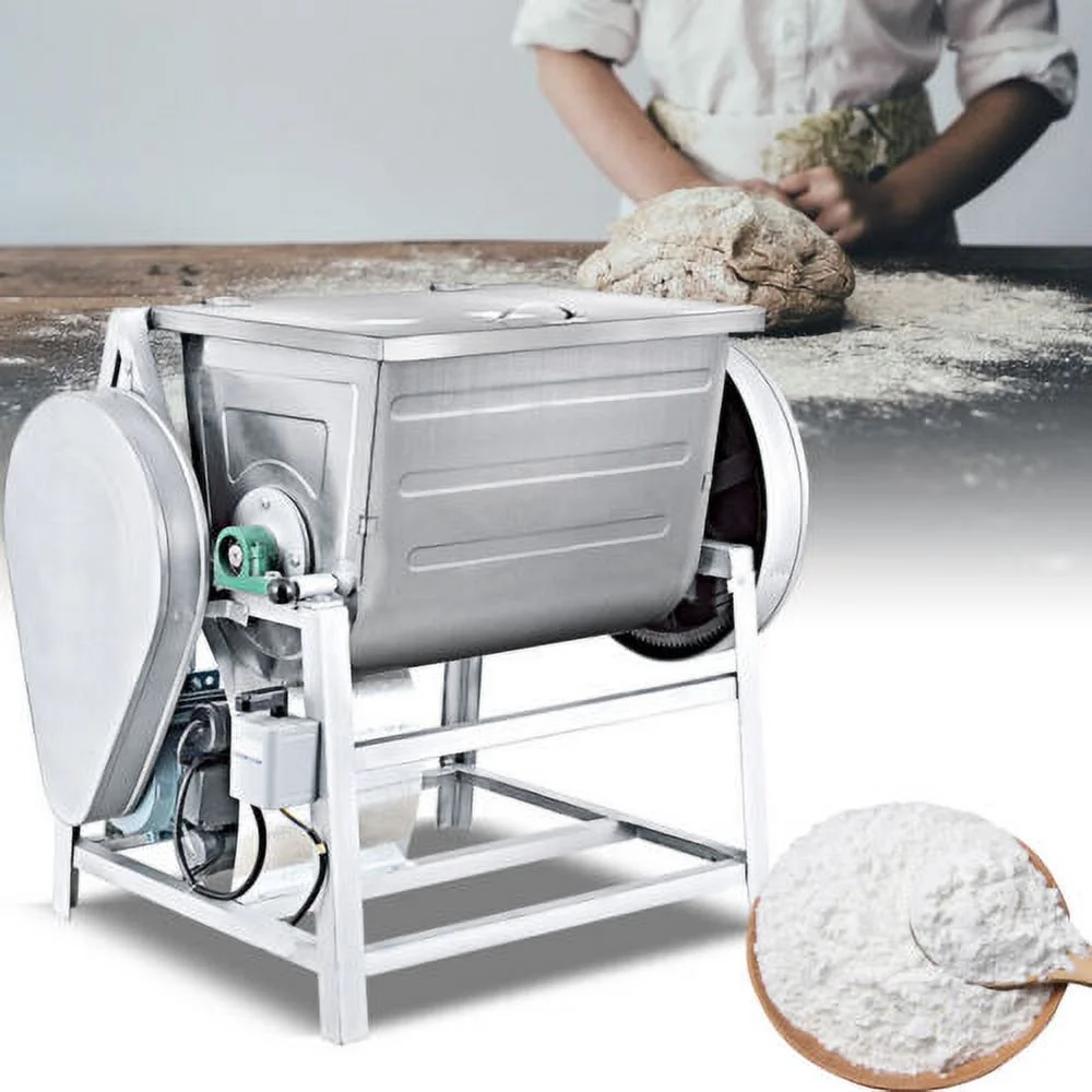 110V Electric Commercial Double Speed Spiral Dough Mixer Flour Mixing Machine