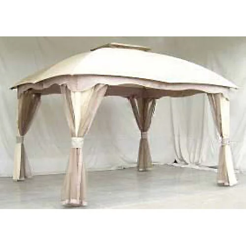Garden Winds Replacement Canopy Top and Side Mosquito Netting Set for Roof Style Gazebo, Riplock 350