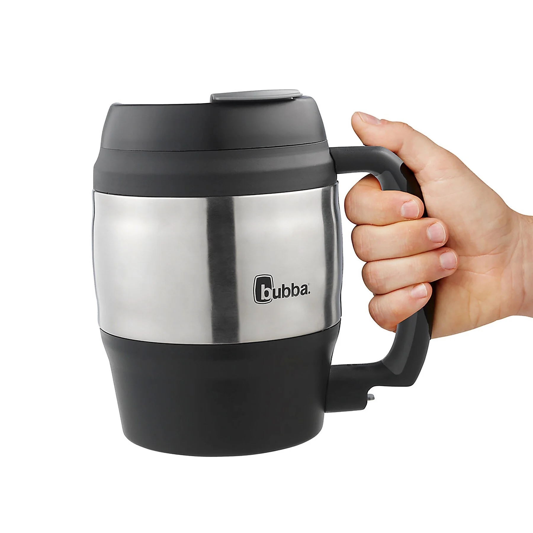 bubba Classic Stainless Steel Mug with Handle Black, 52 fl oz.