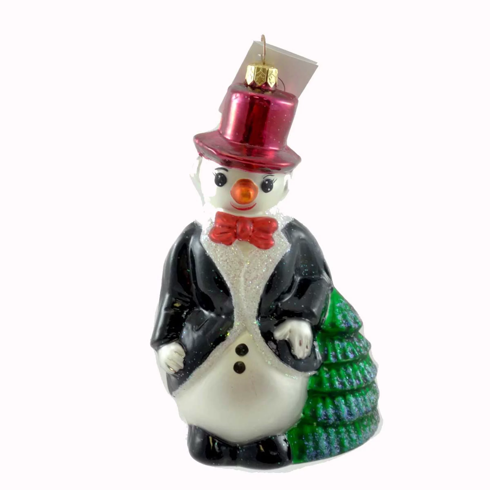Christopher Radko SNOWGENT Glass Ornament Snowman Tux Christmas