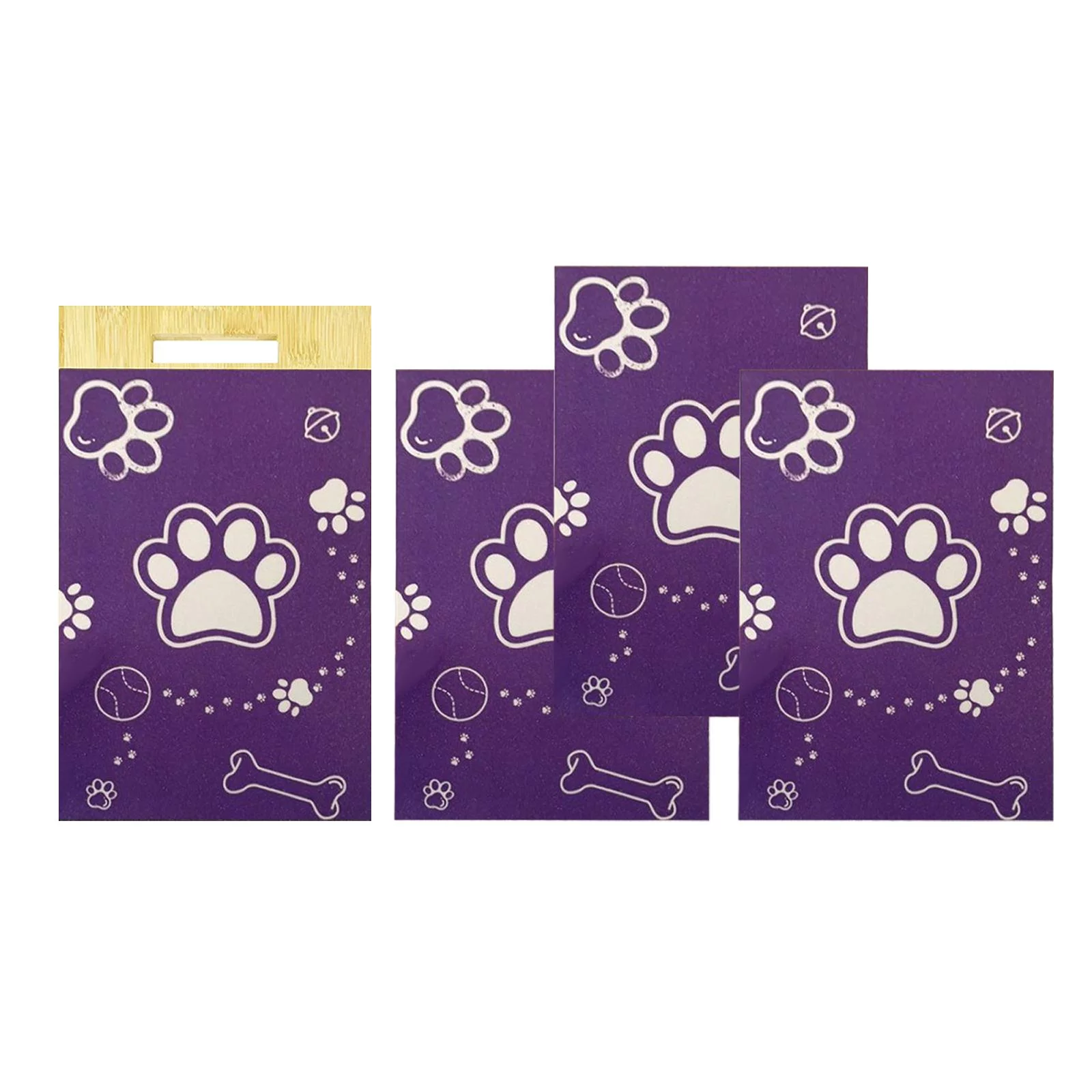 Tooyful Dog Scratch Pads Cat Nail Puppy Wooden Board No Hurt to Dog Nail Pet Supplies Trimmer, Pet Nail File for Trimming, Kitty 1 Board 3 Sandpapers