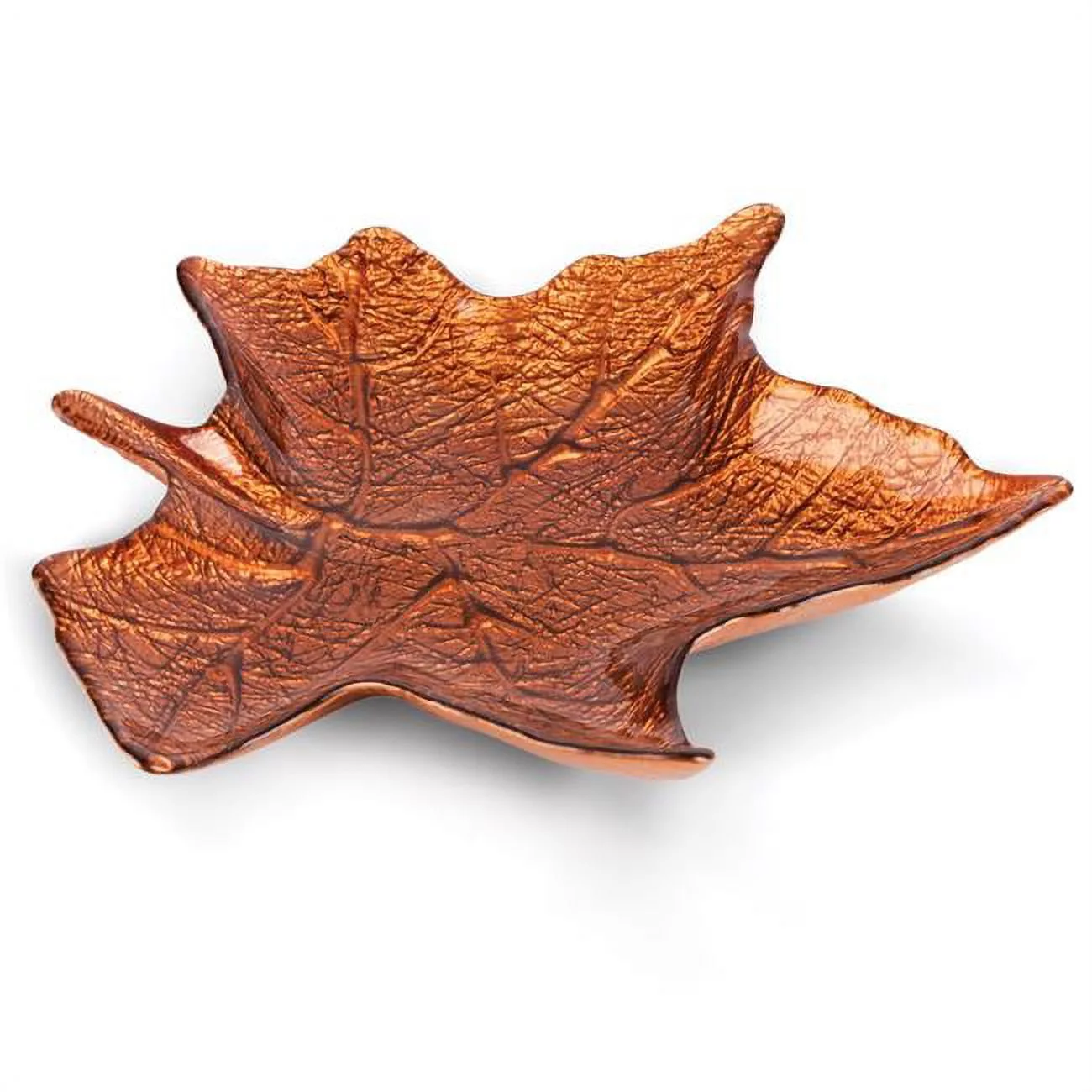 9 in. Home Decor Plate, Orange & Copper