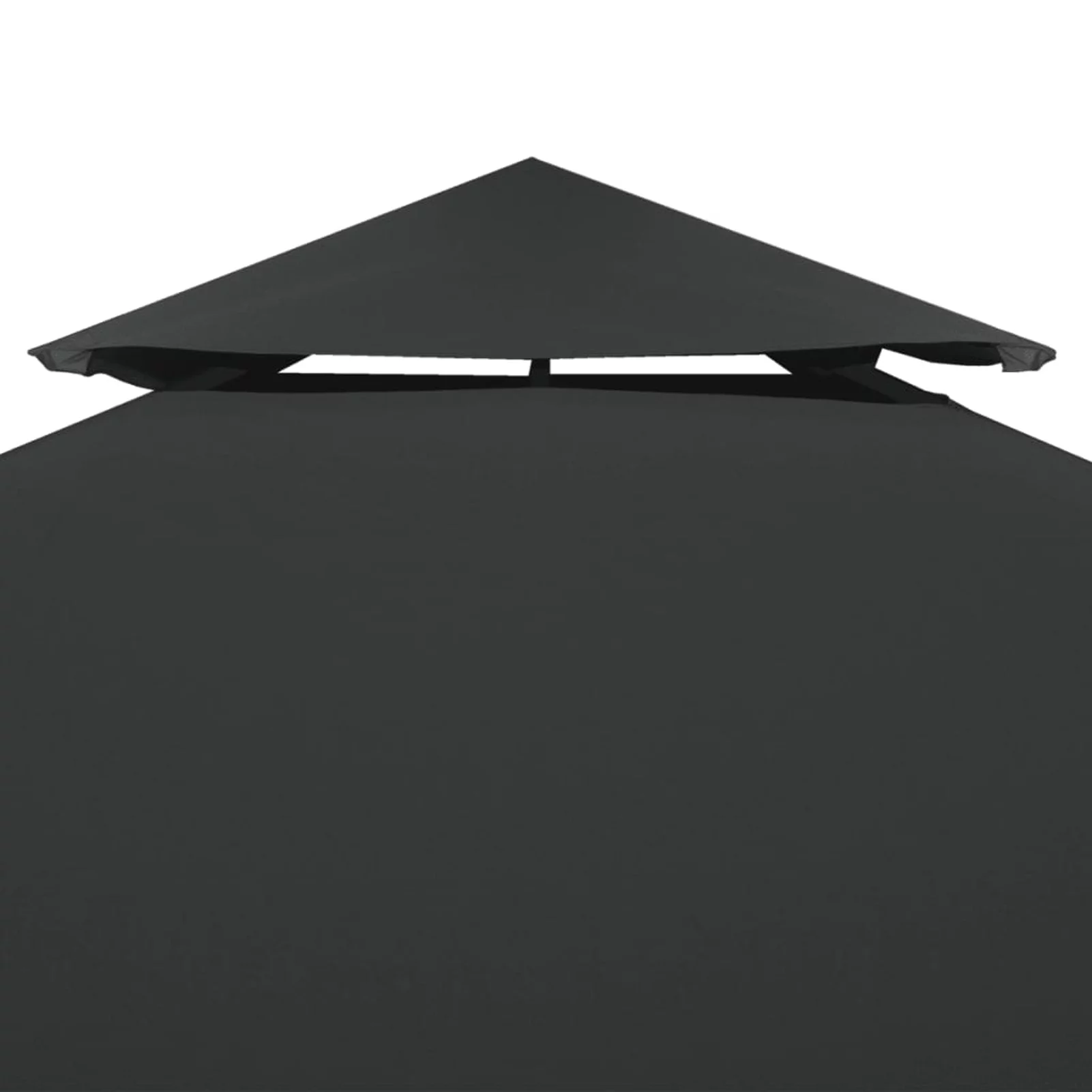 Tomshoo 2-Tier Gazebo Cover 1 ozft² 13.1'x9.8' Anthracite