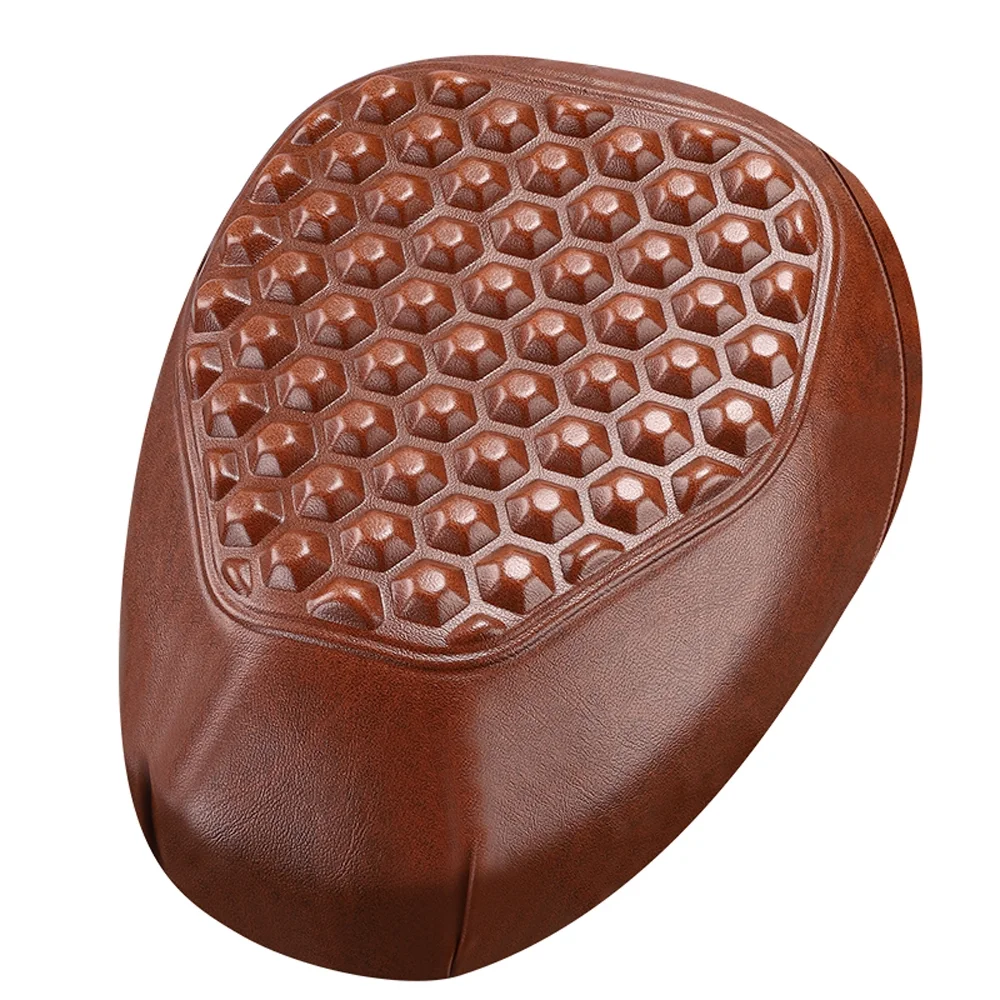 WEST BIKINGComfortable E-Bike Saddle Cover Soft Waterproof Silicone and PU Leather Pad Electric Seats Cover Breathable AntiSlip E-Bike Cushion Cover