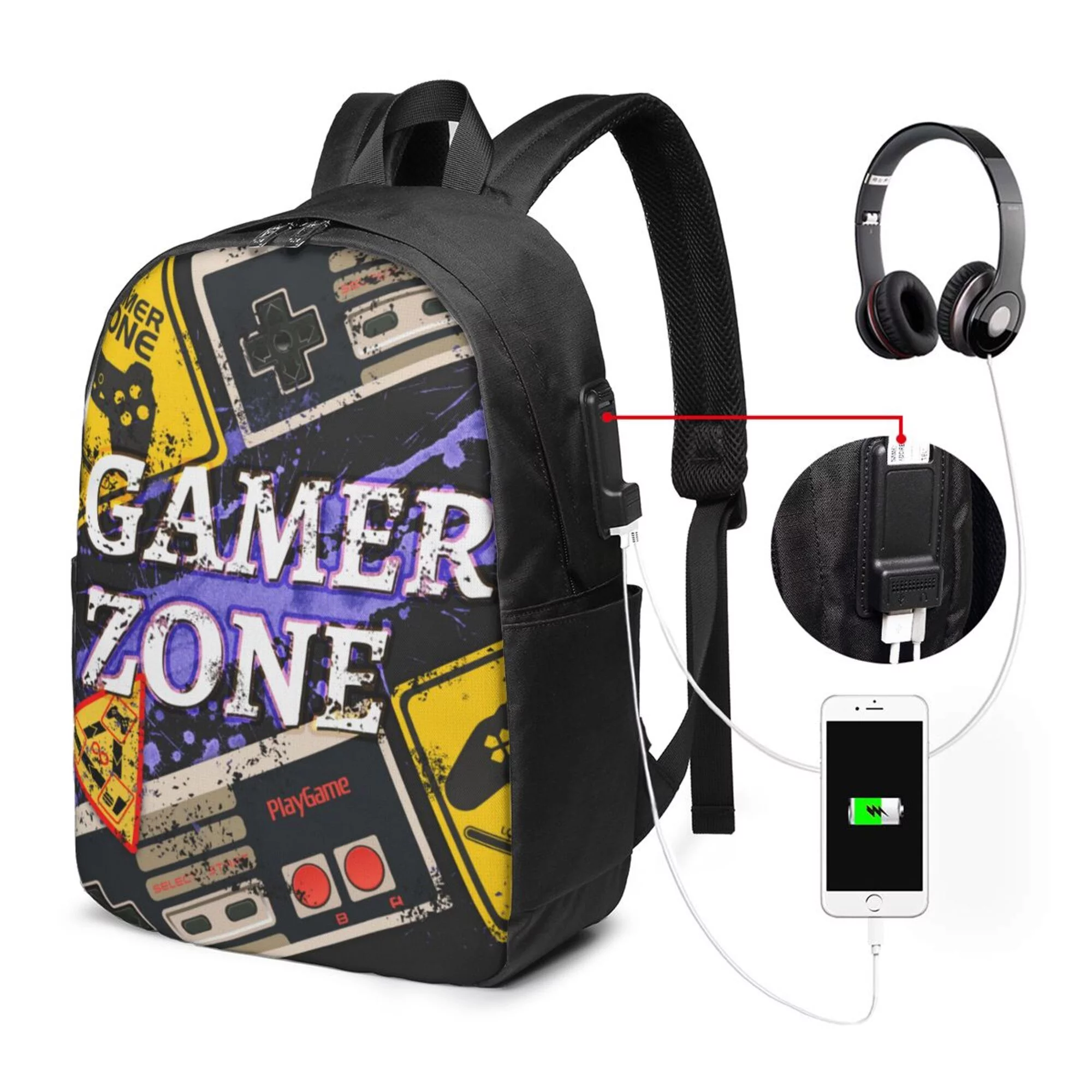 TEQUAN Travel Laptop Backpack, Watercolor Woman Colorful Face Prints Outdoor Hiking Bag School Bookbag Casual Lightweight Daypack