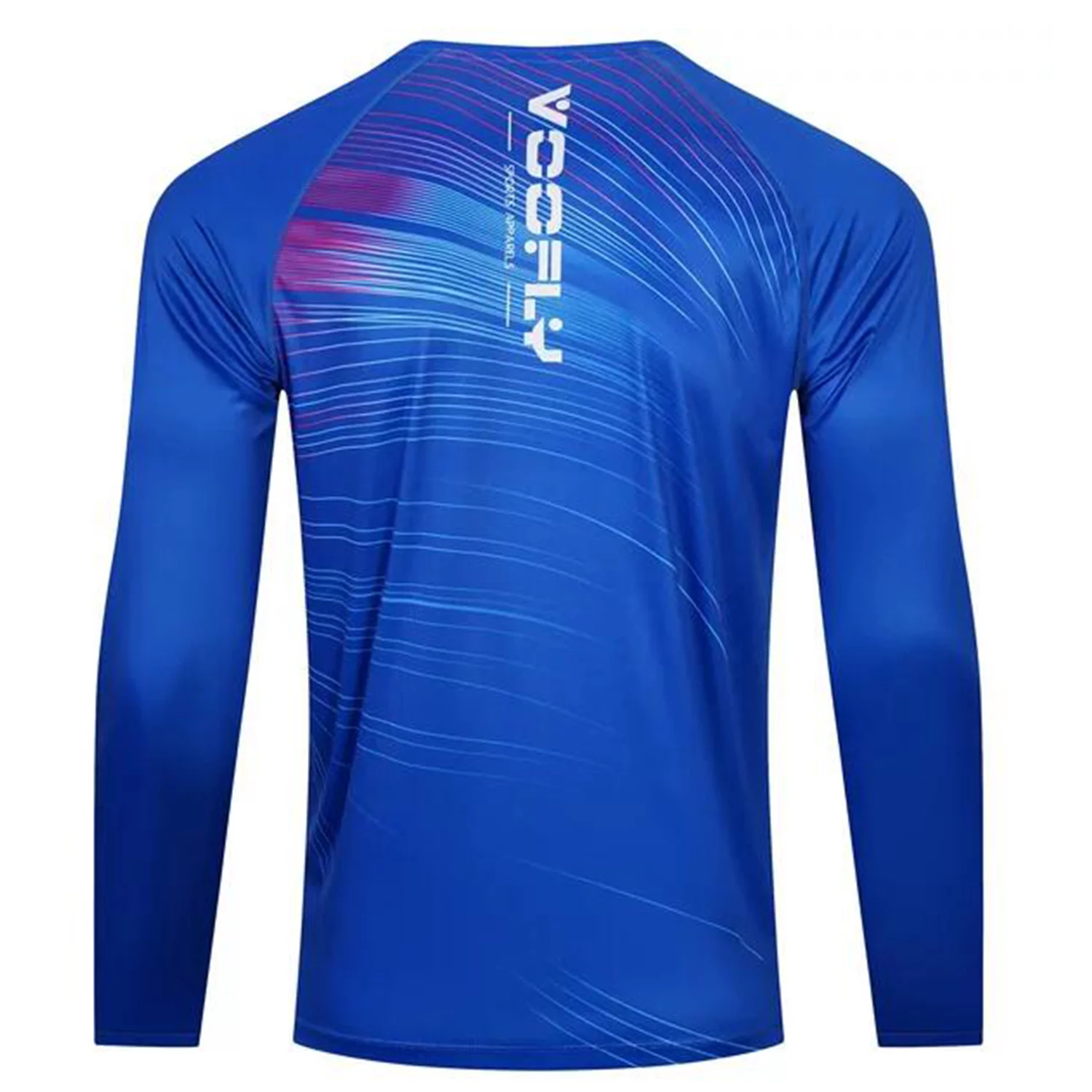 Men Fishing UPF50+ Shirts UV Protection Long Sleeve Rash Guard Shirt Moisture Wicking Blue L