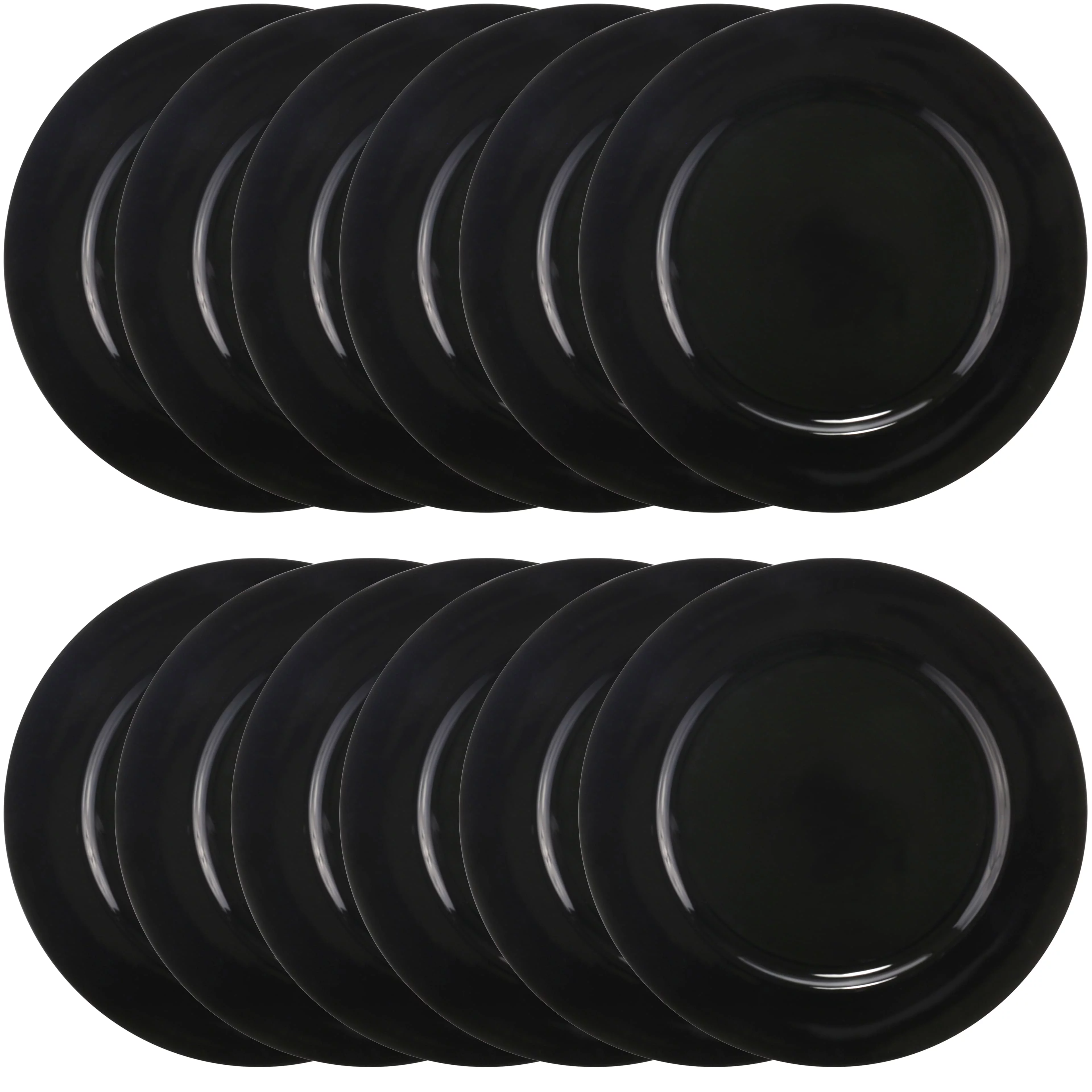 12 Pack: Black Charger Plate by Celebrate It™