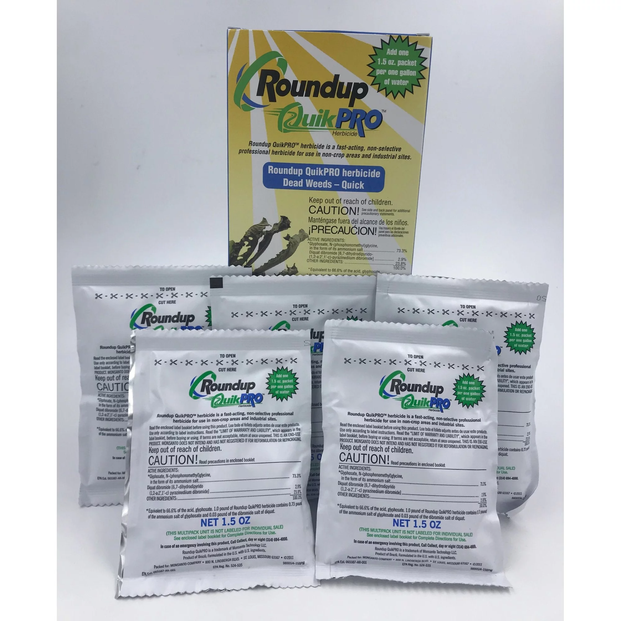 Southern Ag 63020 Roundup Quick Pro, 1.5 oz - 5 Per Box