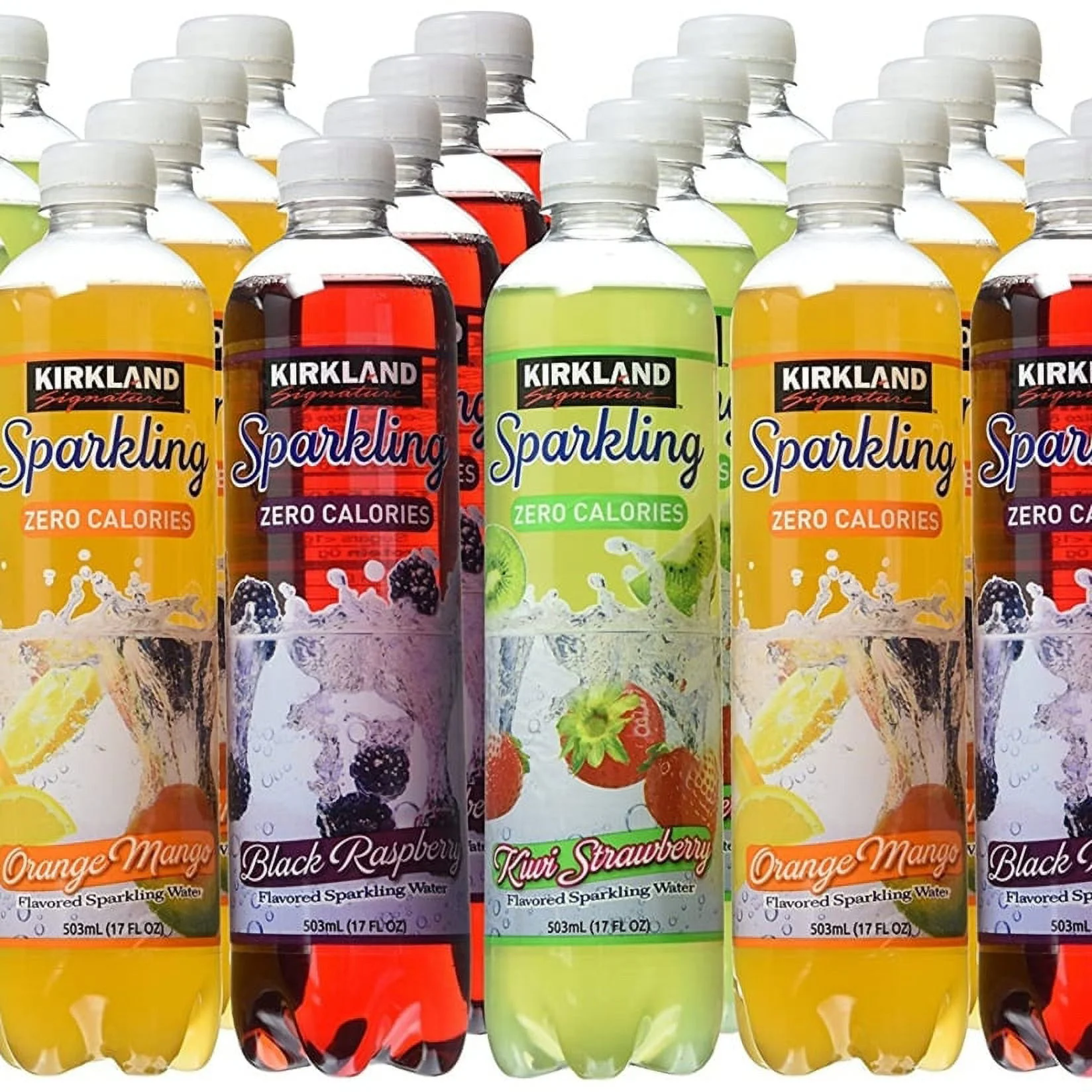 Kirkland Signature Sparkling Water Bottle Variety 24 Pack