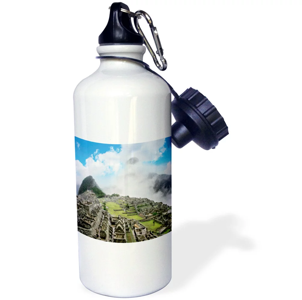 3dRose Peru, Machu Picchu, Ancient city of the Inca - SA17 MGL0028 - Miva Stock, Sports Water Bottle, 21oz