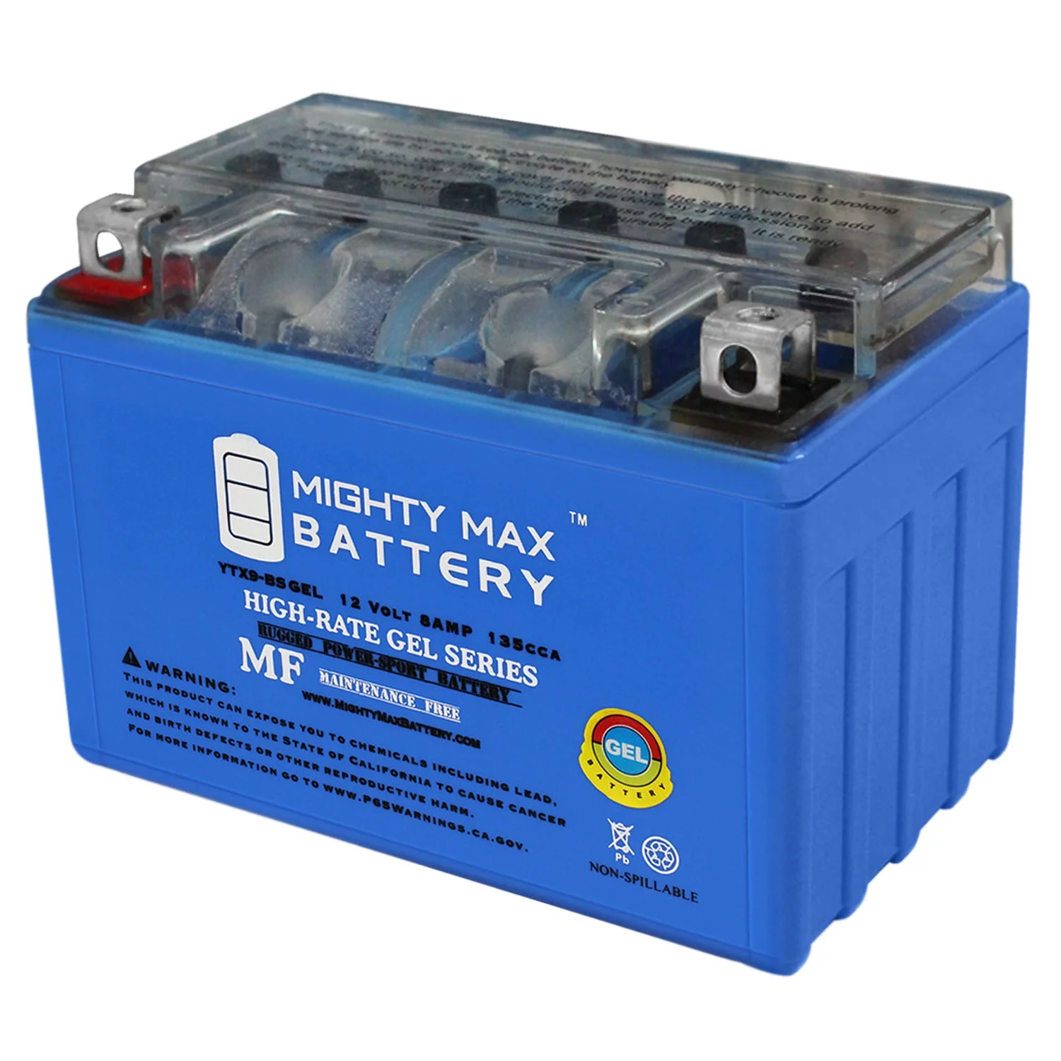 YTX9-BS GEL Battery Replacement for SYM Joyride 150 2001-2002
