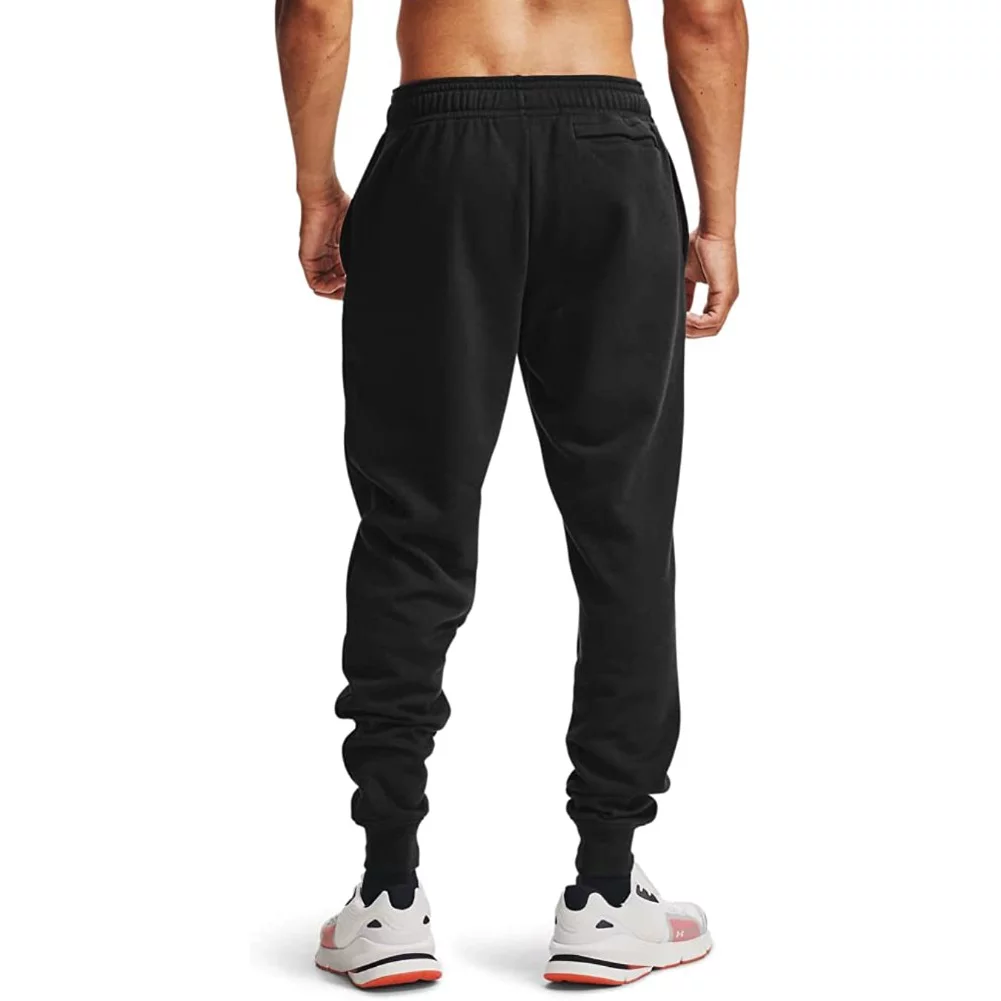 Under Armour Men's Joggers Athletic Rival Lightweight Fleece Track Pants 1357128, Black, XL
