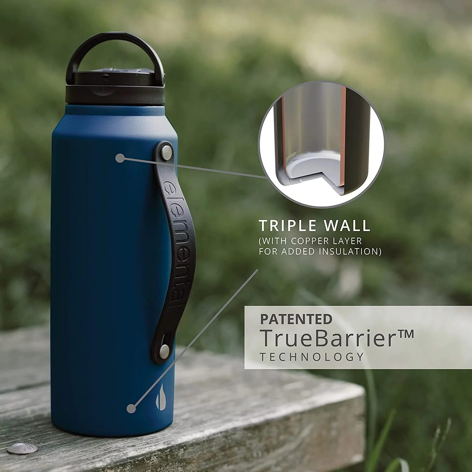 32oz ICONIC BOTTLE Navy