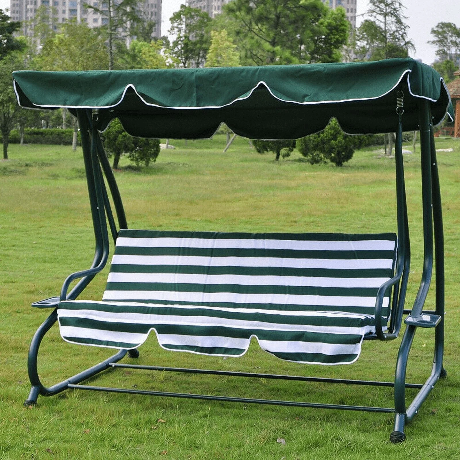 The Perfect Part Waterproof Universal Outdoor Swing Canopy Replacement - Green