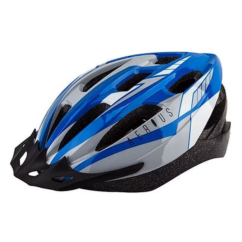 Aerius V19-Sport All-Purpose Helmet In-Mold Head Lock Fit Blue/Grey Medium/Large