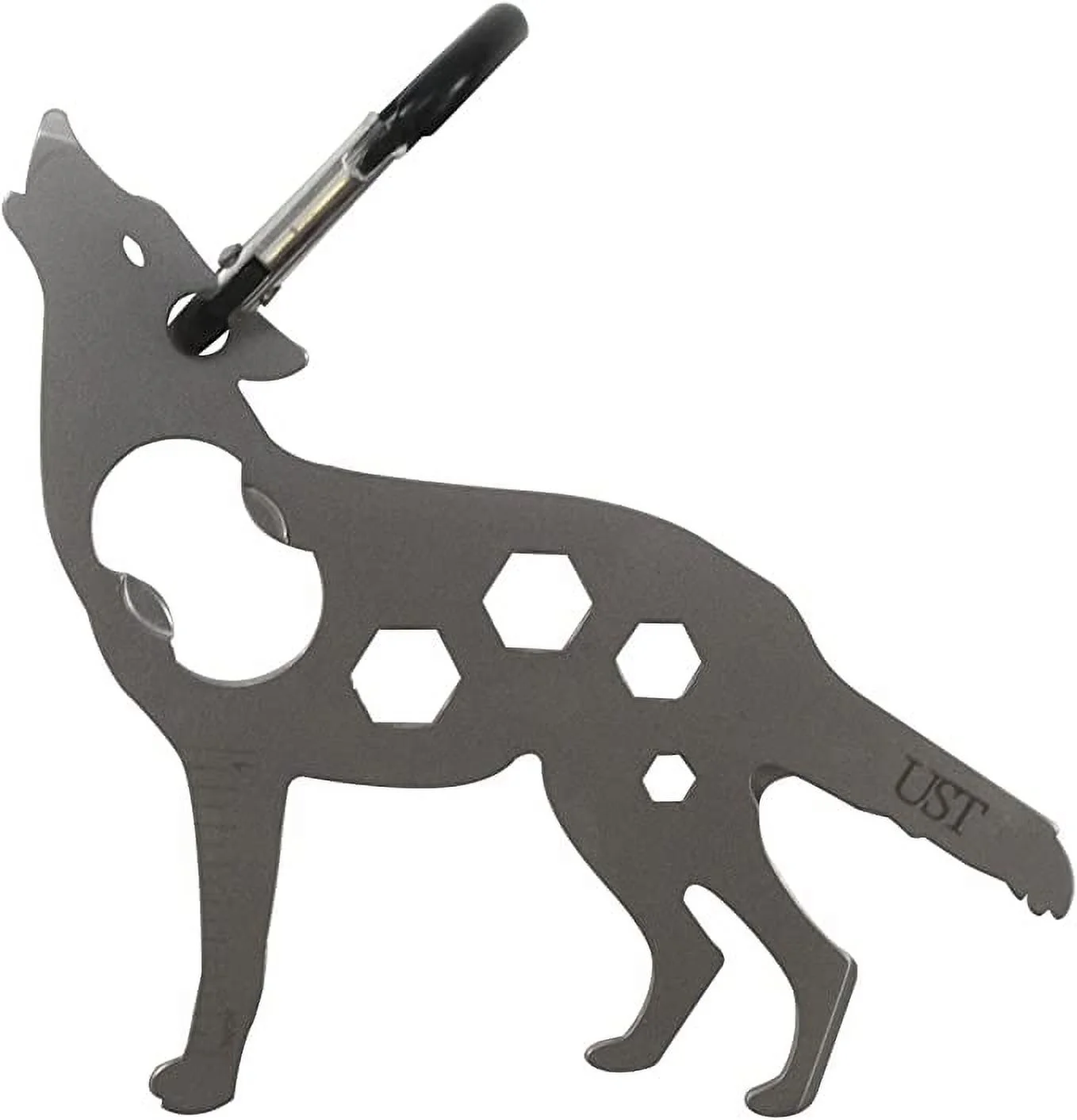 UST Tool-a-Long Multi-Tool Carabiners with Durable, Compact Stainless Steel Construction for Hiking, Kayaking, Camping, Travel and Outdoor Survival