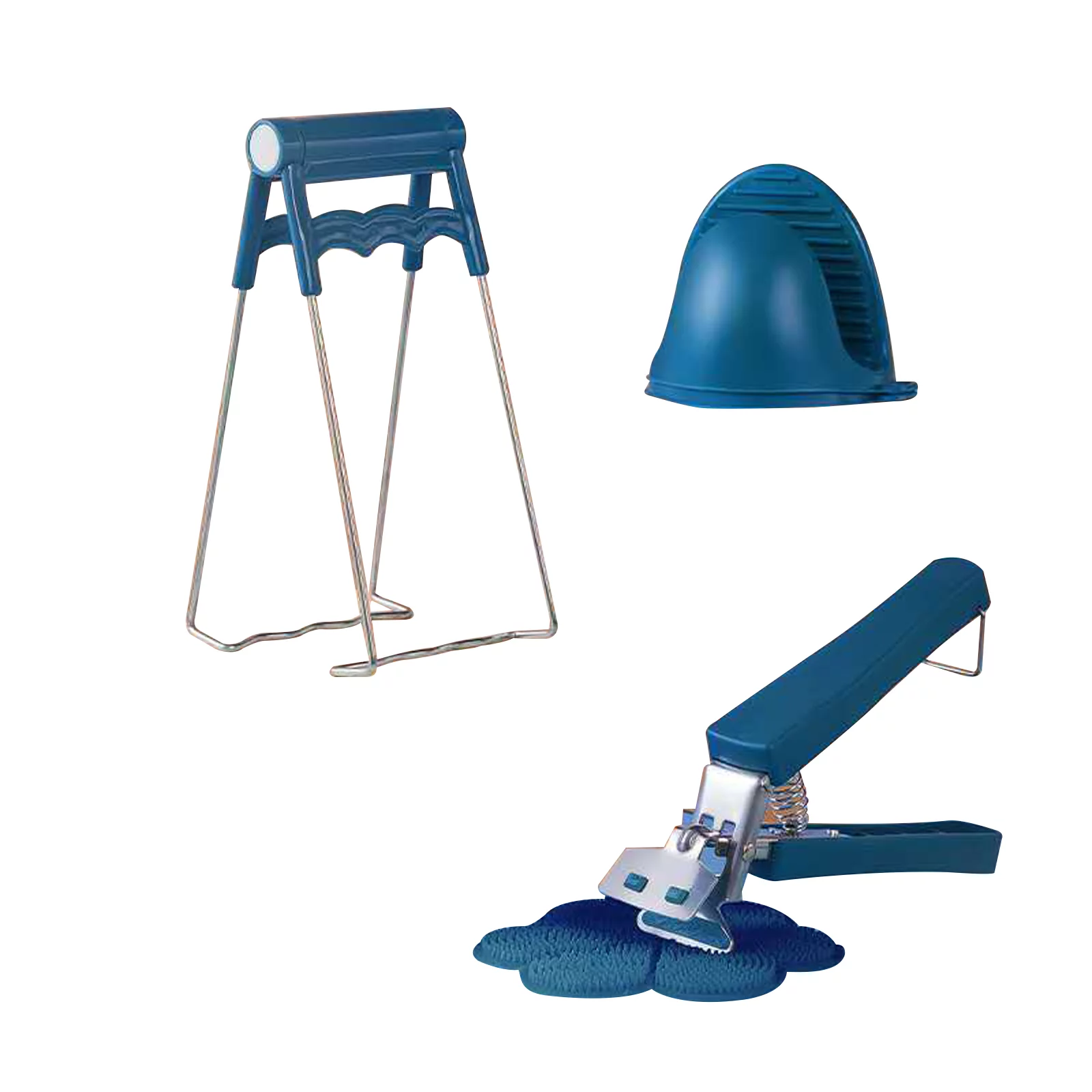 COUTEXYI Kitchen Anti-scalding Tool Set, Hot Plate Gripper Bowl Clips Non-slip Silicone Pad Home Baking Artifact