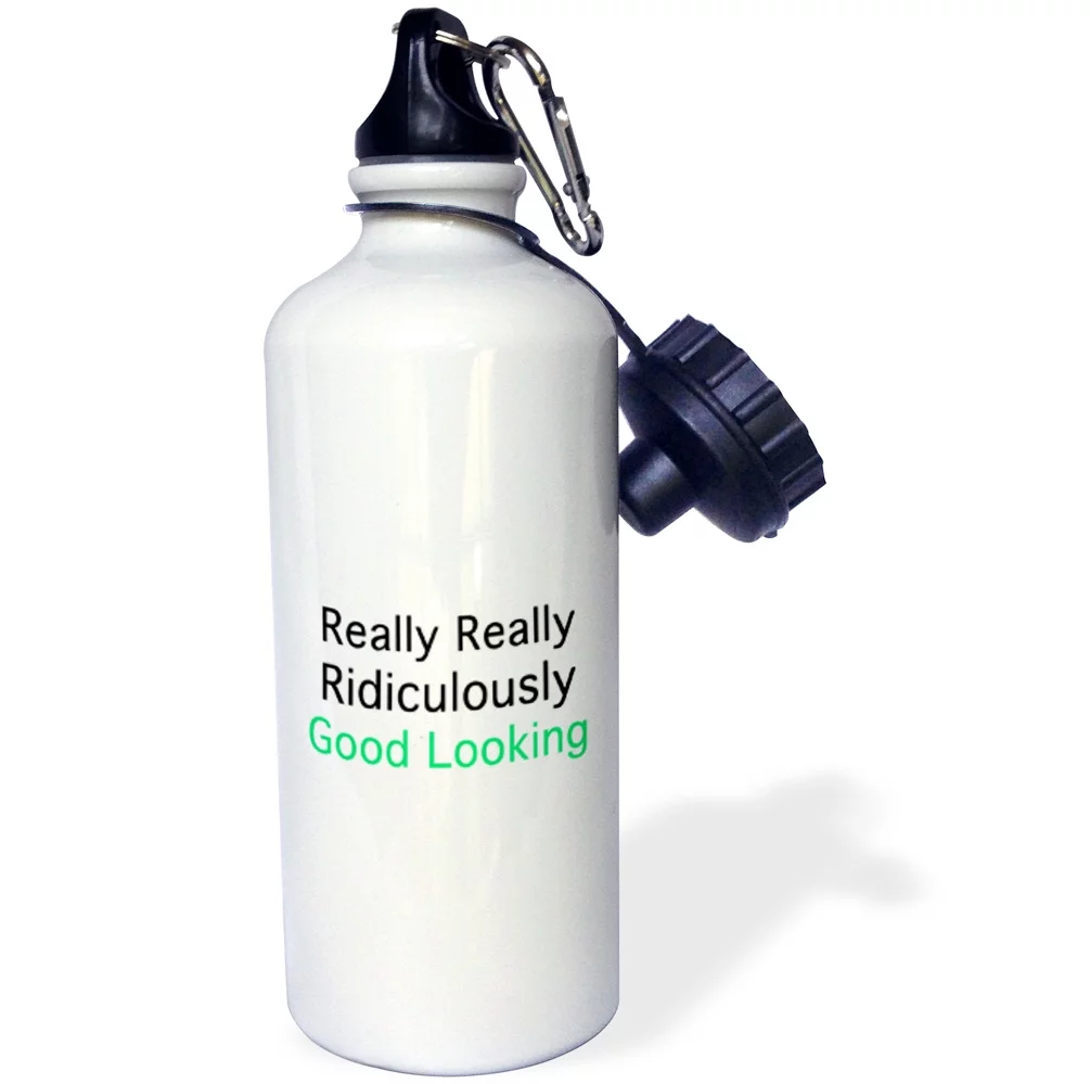 3dRose REALLY REALLY RIDICULOUSLY GOOD LOOKING - Water Bottle, 21-ounce
