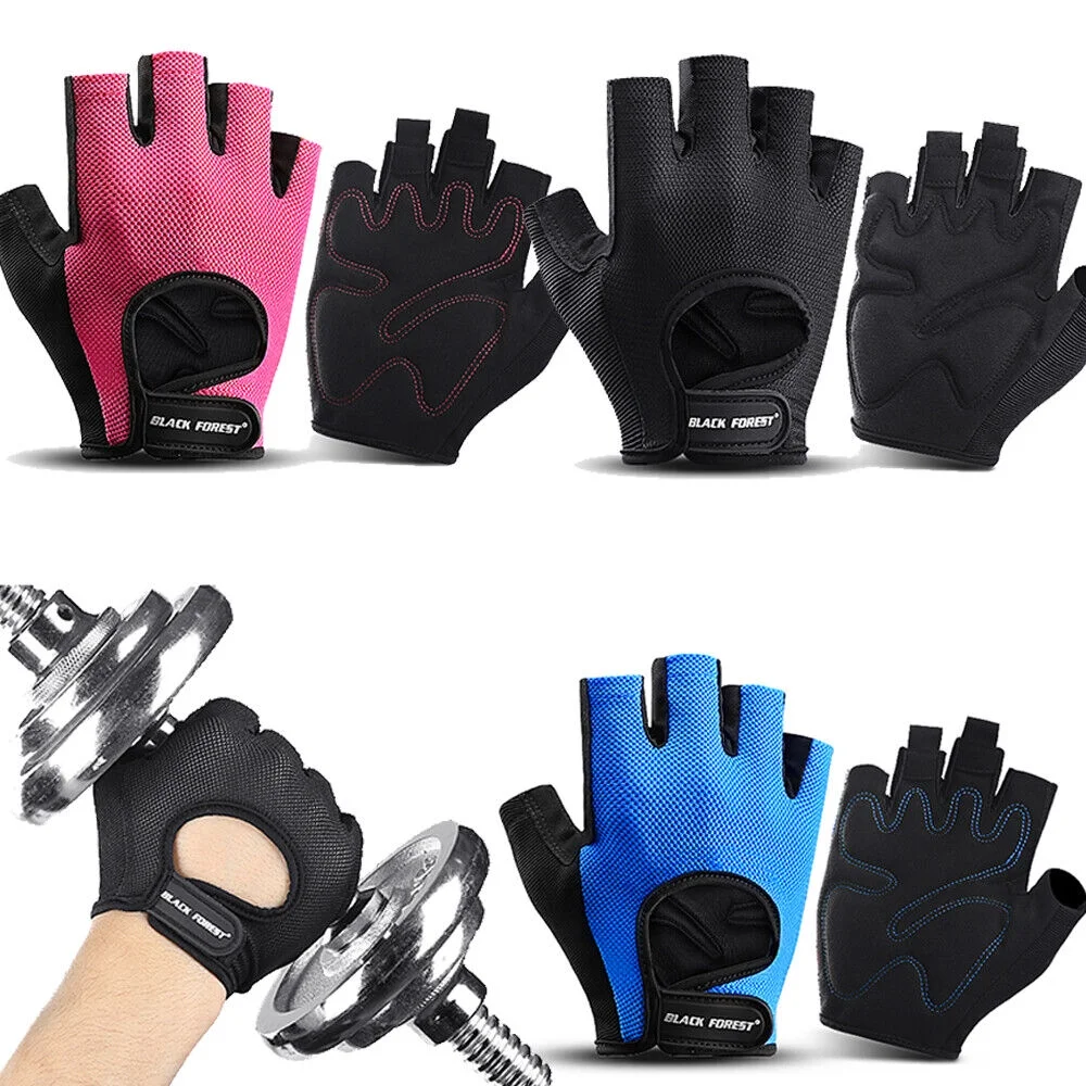 Half-Finger Gloves Anti-Slip Motorcycle Cycling Gloves Women Men Fitness Summer