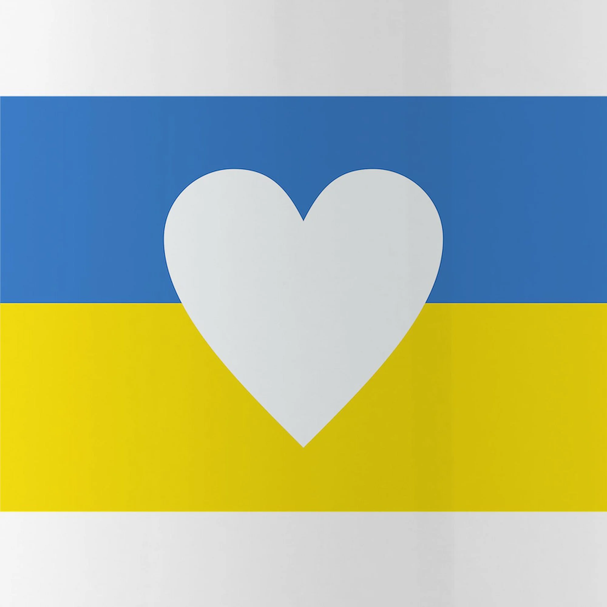 CafePress - Ukraine Heart - Stainless Steel Water Bottle, Sports Bottle, 1.0L