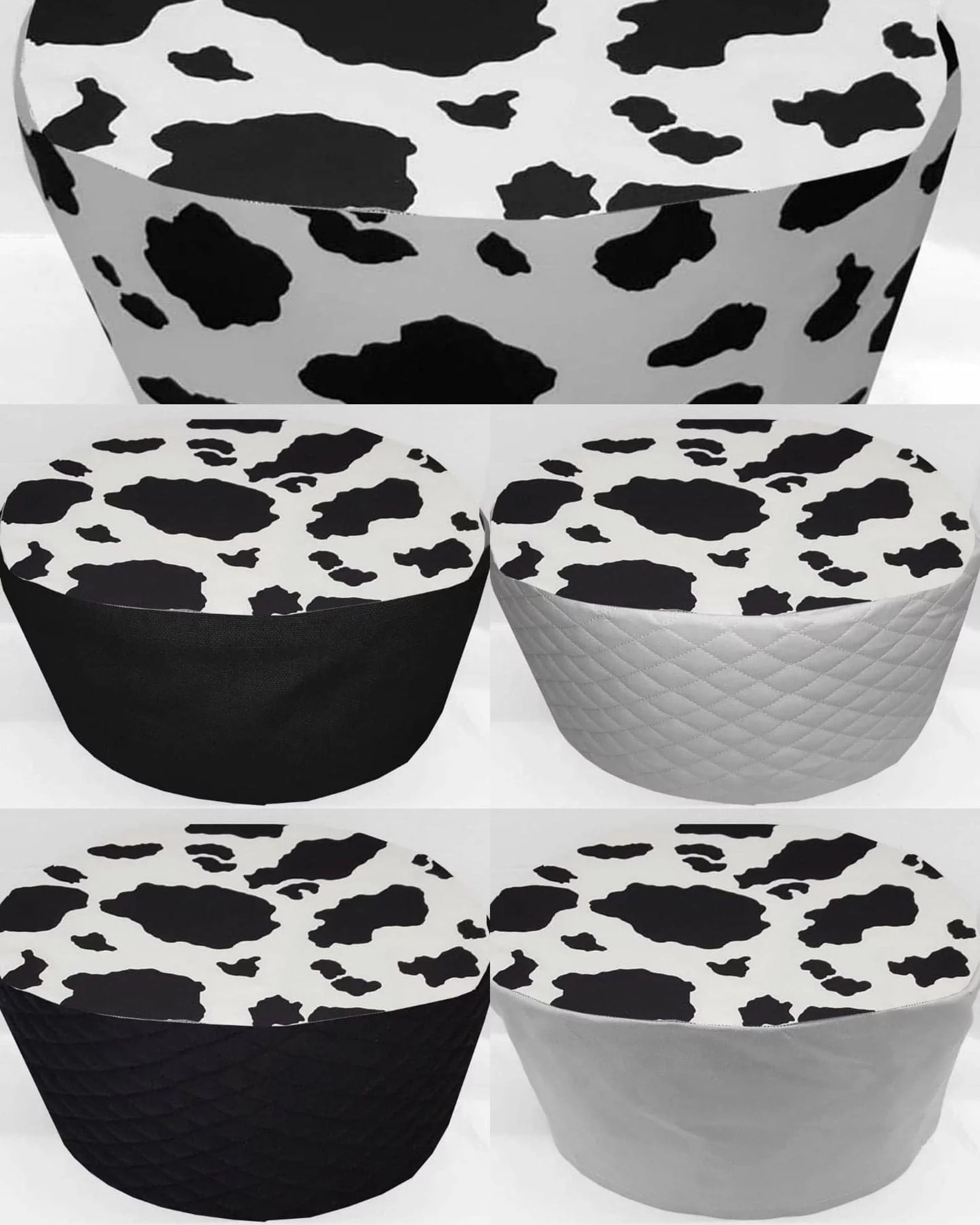 Black & White Cow Spots Slow Cooker Cover by Penny's Needful Things (All Cow Spots, Large)