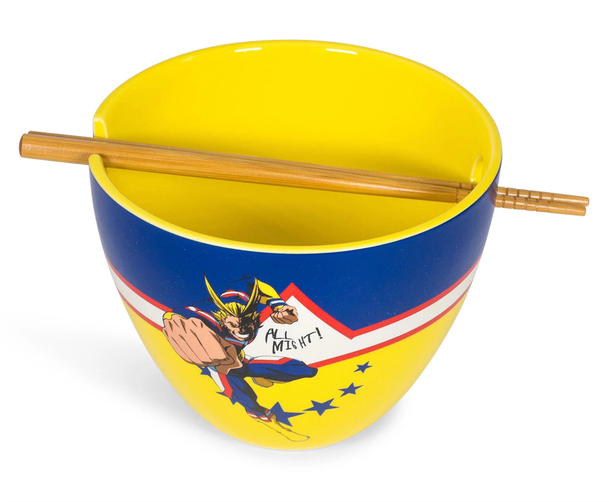 My Hero Academia All Might Dinnerware Set | 16-Ounce Ramen Bowl and Chopsticks