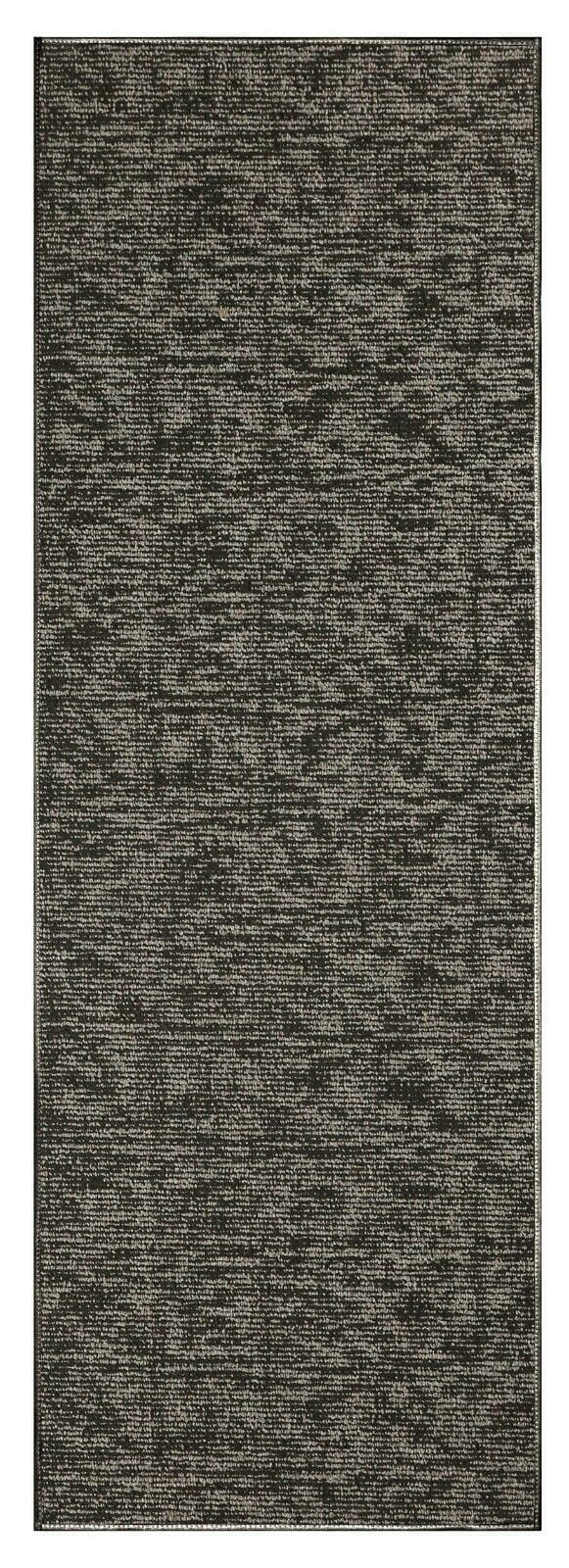 Furnish My Place Modern Indoor/Outdoor Commercial Solid Color Rug - Black, 5' x 16', Runner, Pet and Kids Friendly Rug. Made in USA, Area Rugs Great for Kids, Home Décor, Event, Wedding